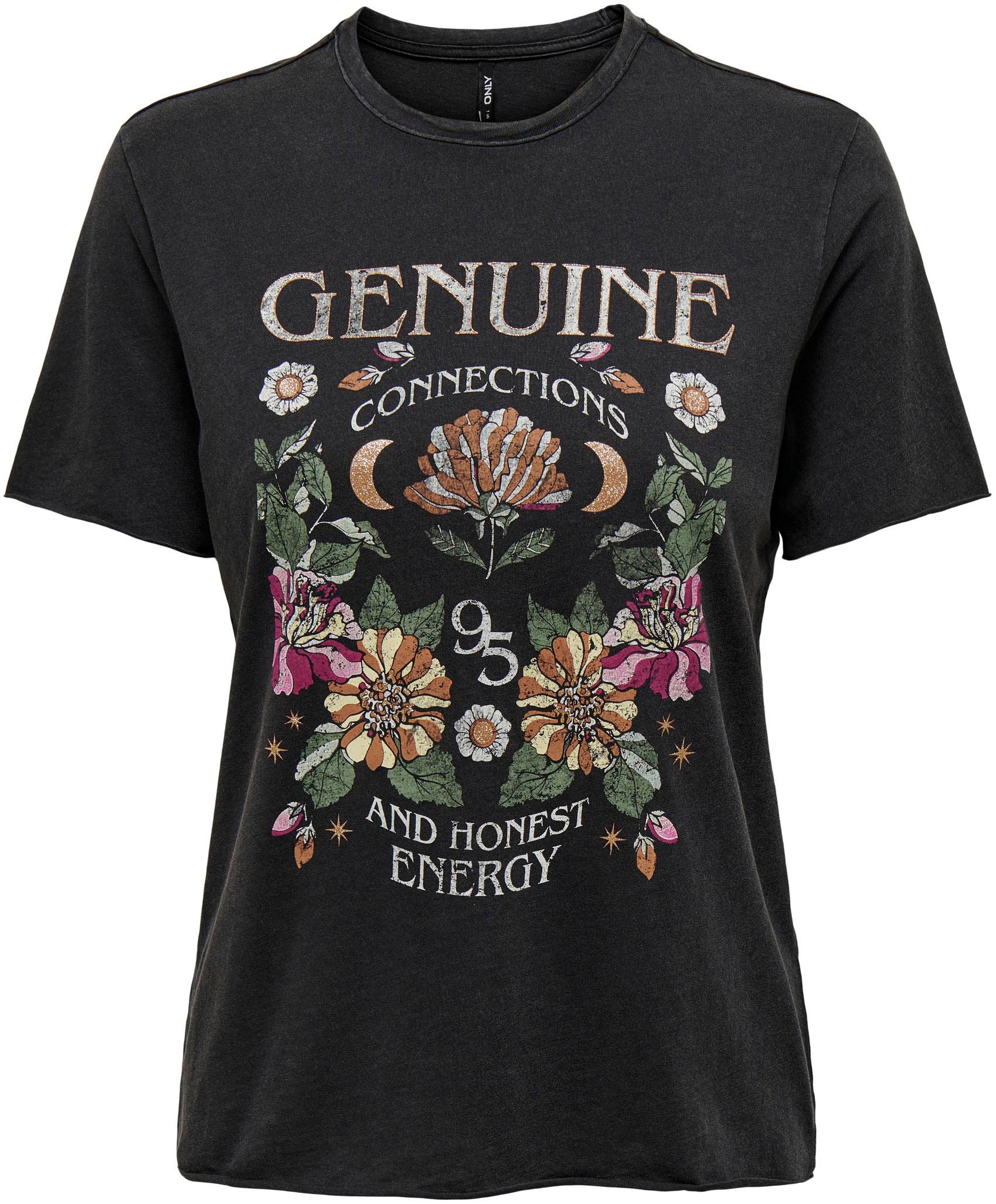 ONLY Rundhalsshirt »ONLLUCY REG S/S TOP JRS NOOS«, unterschiedlich bedruckt