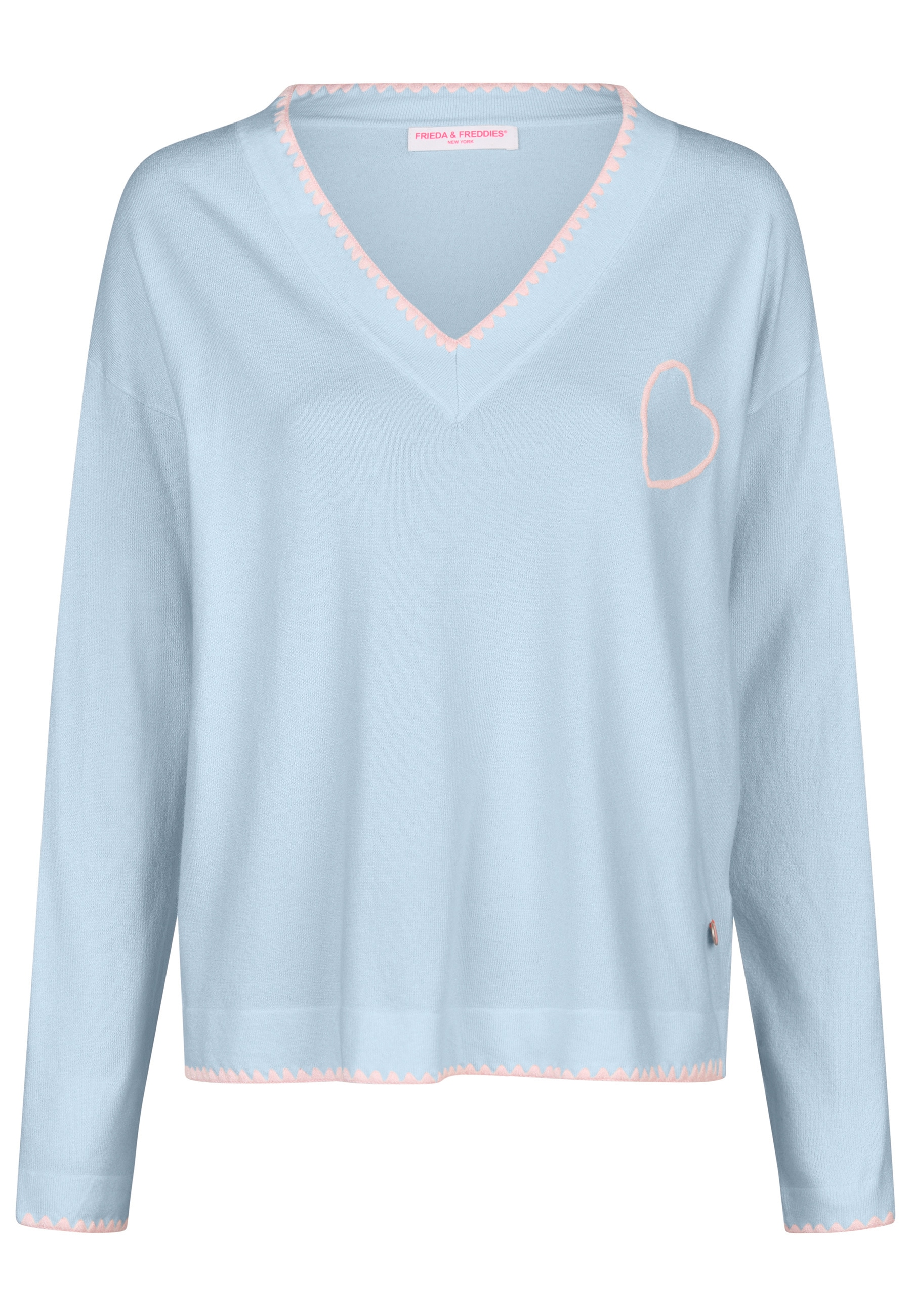 Frieda & Freddies Strickpullover »Pullover«, mit Label-Applikationen