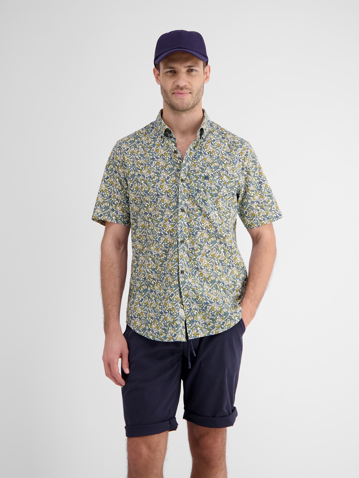 LERROS Kurzarmhemd »Sommerlich bedrucktes Halbarmhemd«