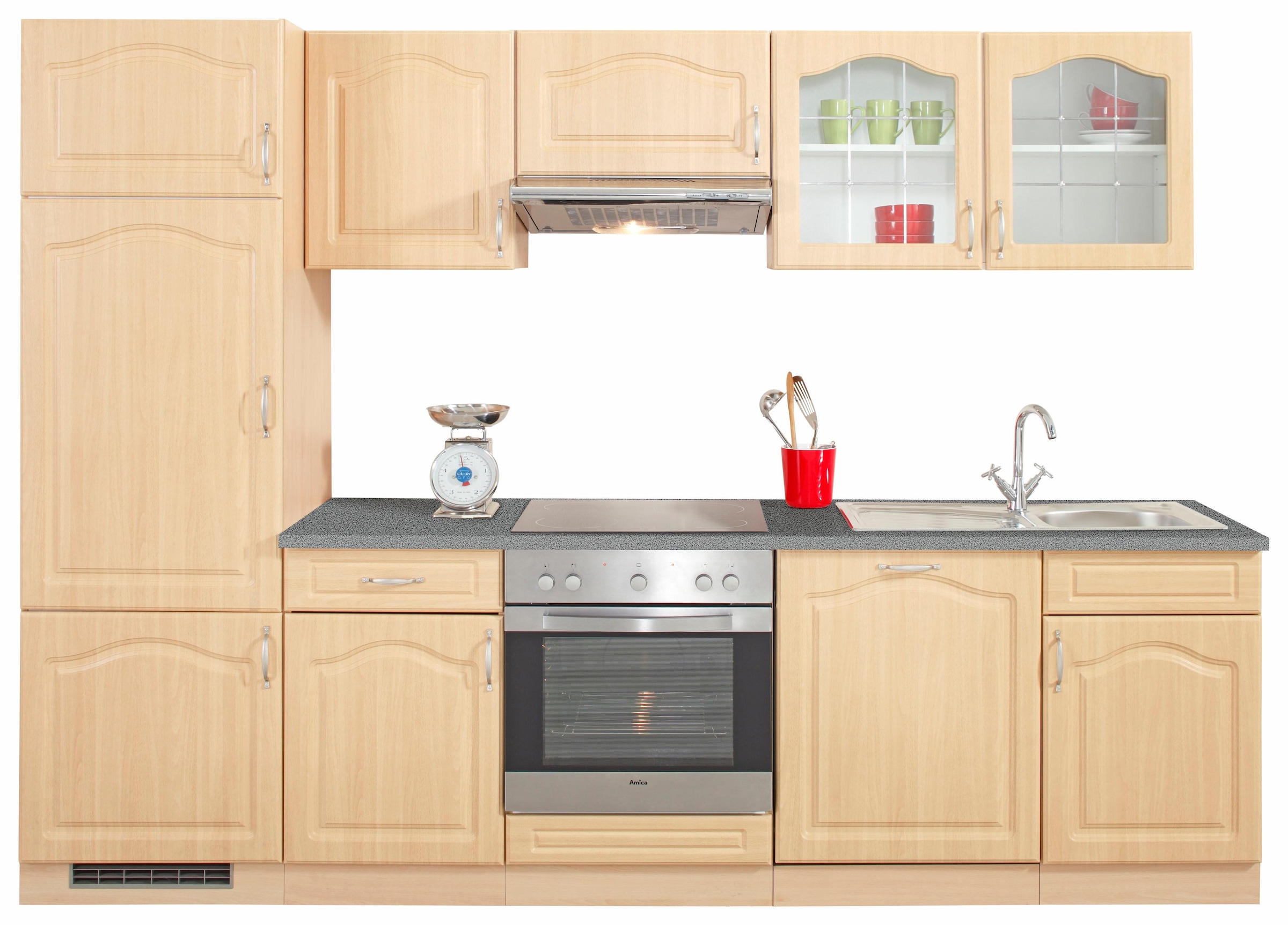 wiho Küchen Küchenzeile »Linz«, mit E-Geräten, Breite 280 cm kaufen | BAUR