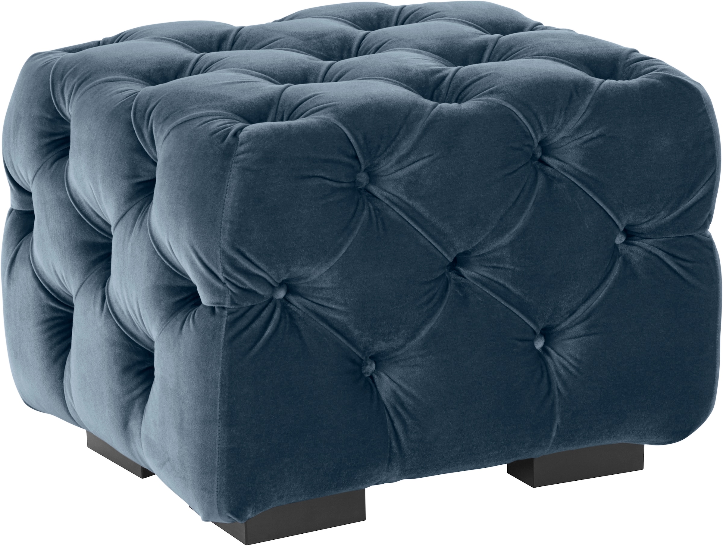 Guido Maria Kretschmer Home&Living Polsterhocker »Kalina«, mit klassischer Chesterfield-Knopfheftung, passend zur Serie "Kalina"