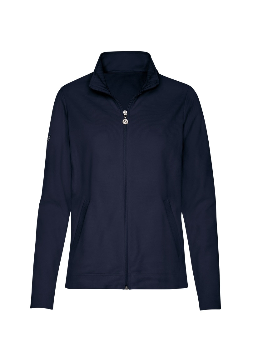 Trigema Sweatjacke »TRIGEMA Jacke mit funkelnden Strass-Steinen«