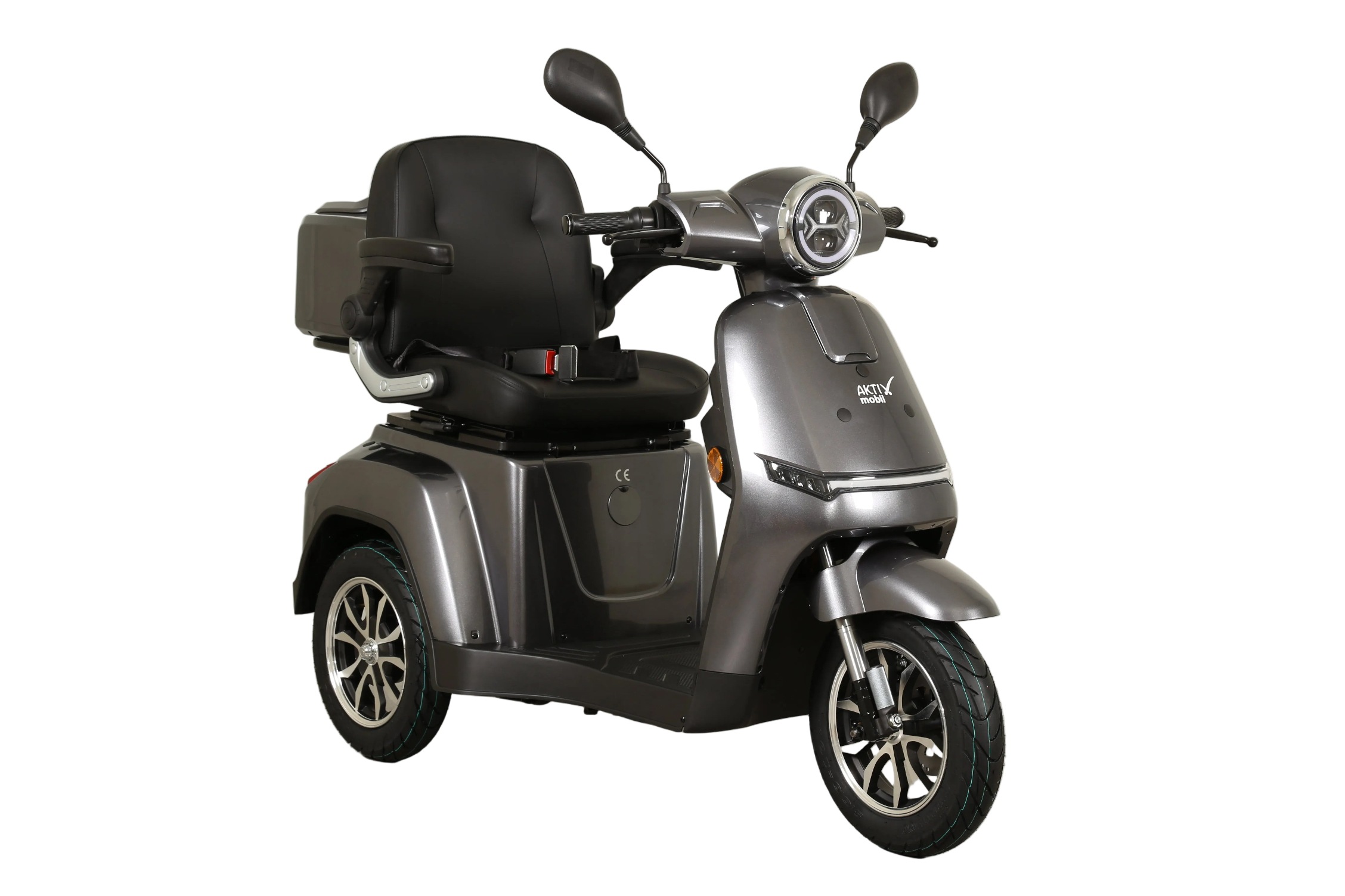 Aktiv mobil Elektromobil "AM E-Rider 1000, 25 km/h mit Topcase" 1.000 W 25 km/h Topcase mit Fassungsvermögen von ca. 25 l, Staufach mit ca. 19 l