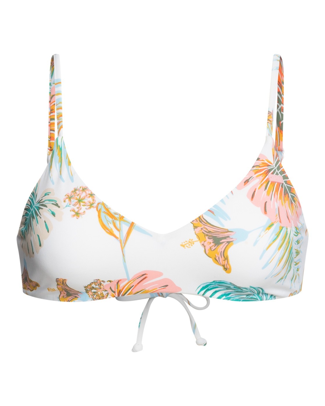 ROXY Damen Triangel-Bikini-Top "Roxy Into the Sun Athletic Triangle", weiß, Gr. M, Obermaterial:87% Nylon, 13% Elasthan;, Bikini-Oberteile