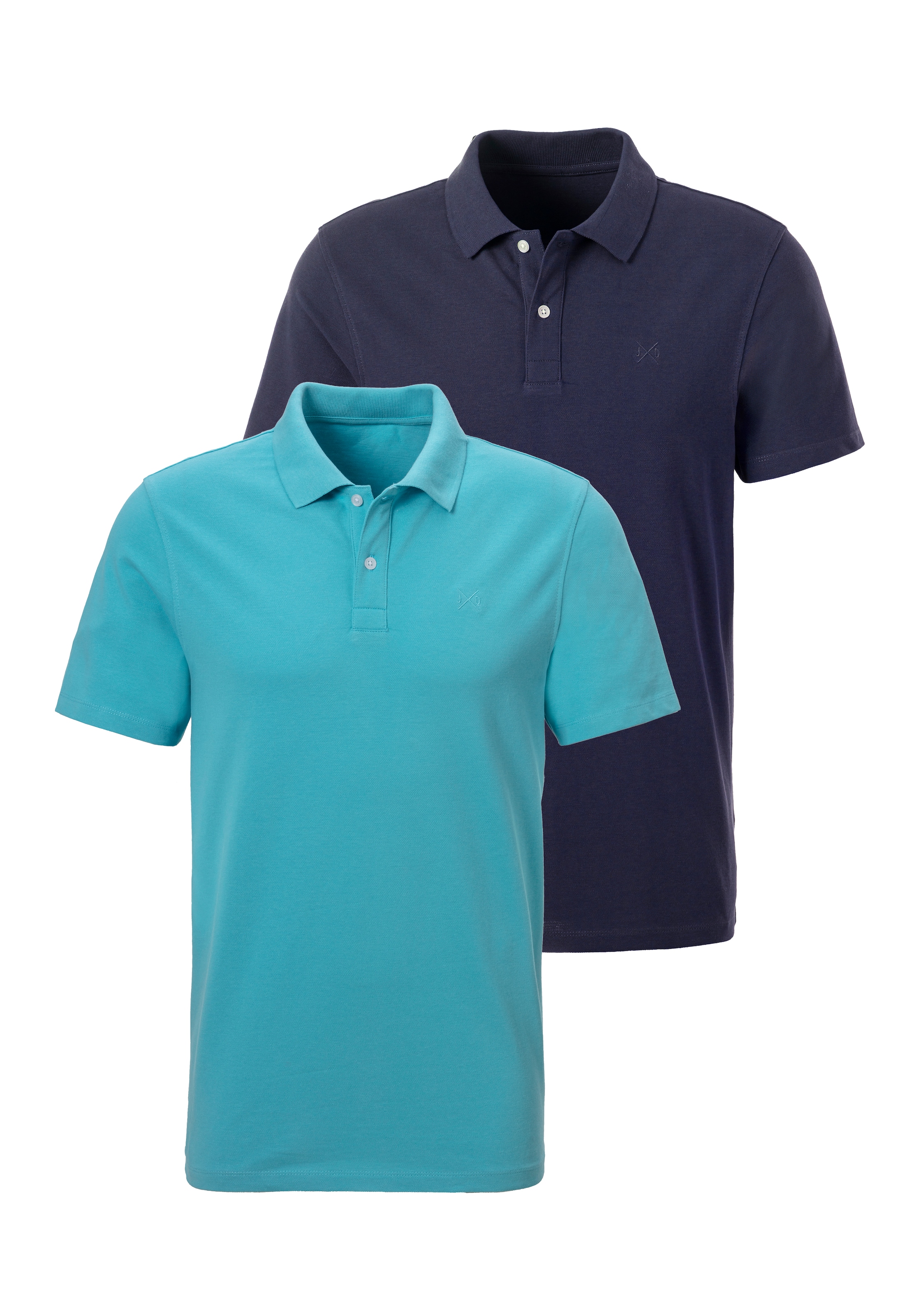 John Devin Poloshirt, (2 tlg., im-2er-Pack), mit dezenter- hochwertiger Log günstig online kaufen