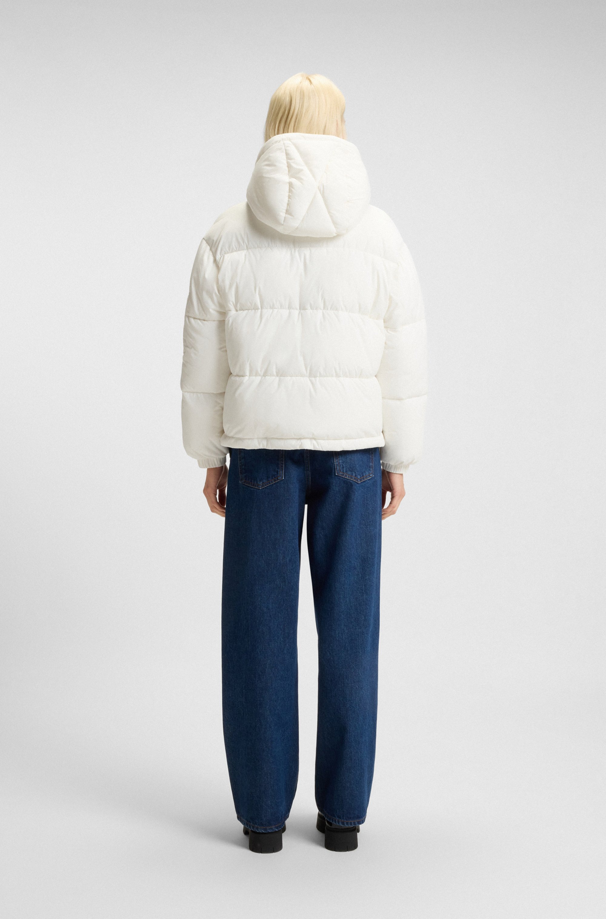 HUGO Blue Steppjacke »Farida«, mit Kapuze, im Relaxed Fit mit verkürzter Länge