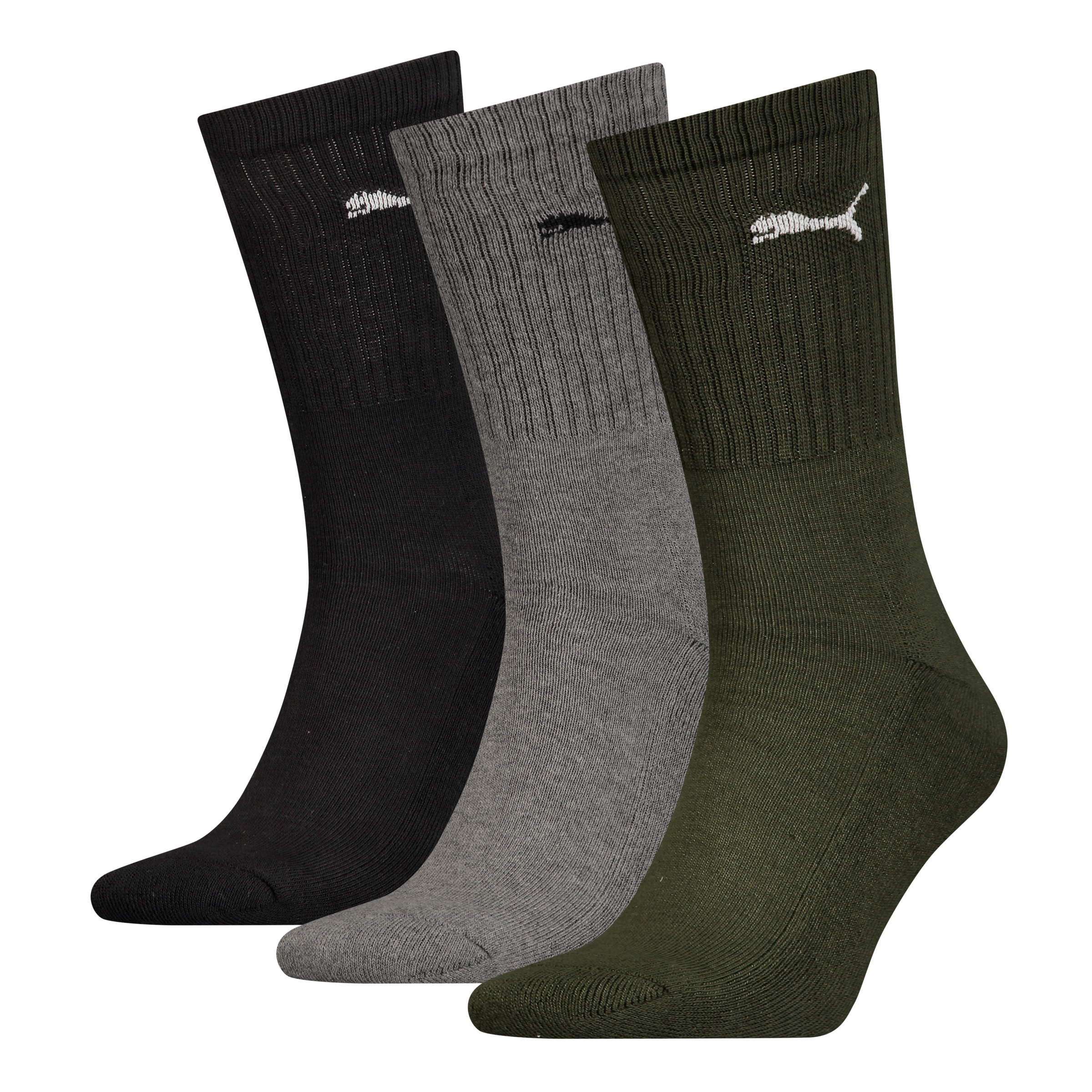 PUMA Socken "PUMA UNISEX CREW SOCK 3P", (3 Paar), mit farblichem Logo günstig online kaufen