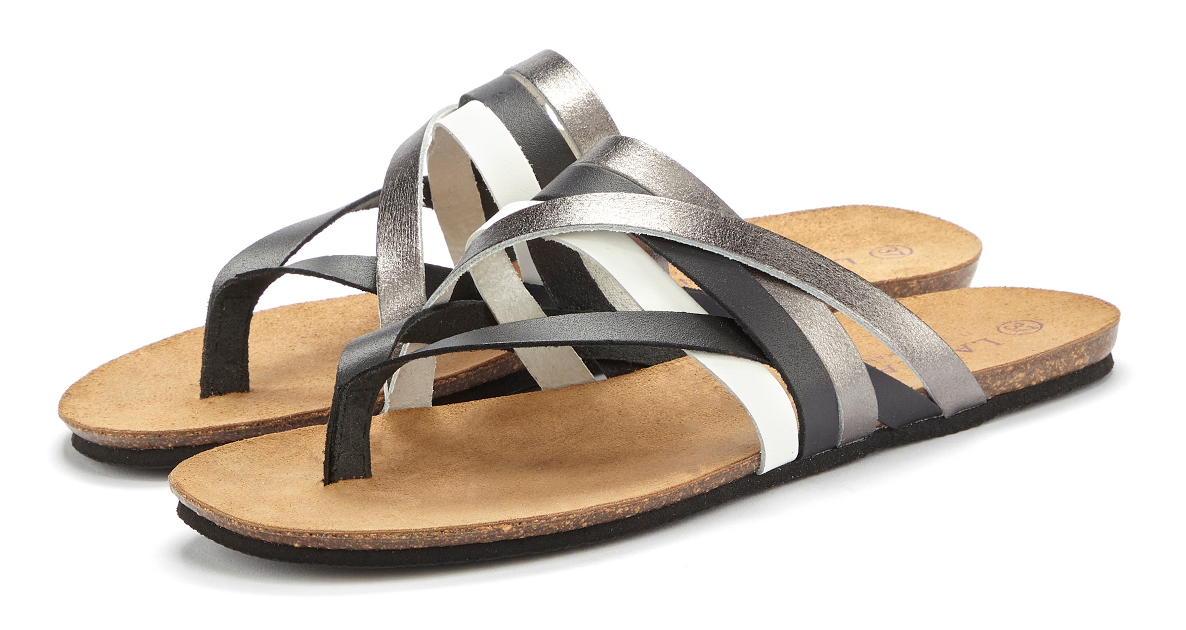 LASCANA Zehentrenner "Sommerschuh, offener Schuh, Pantolette, Sandale," aus günstig online kaufen