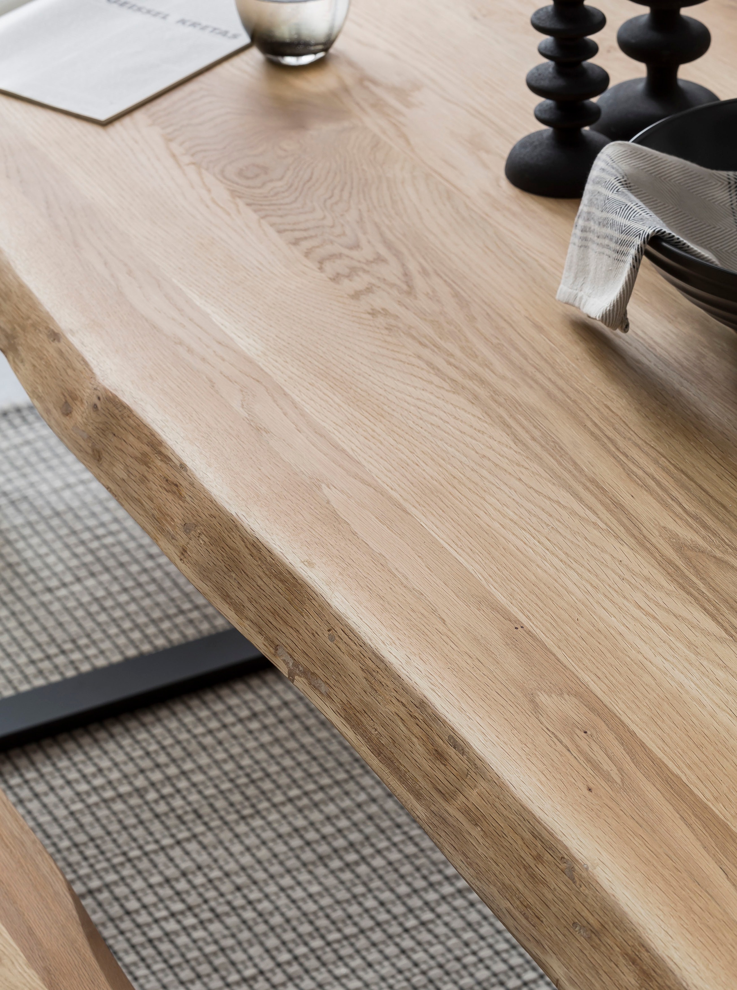 Thumbnail - Home affaire Esstisch "Tristano" Eiche massiv natur geölt, mit echter Baumkante