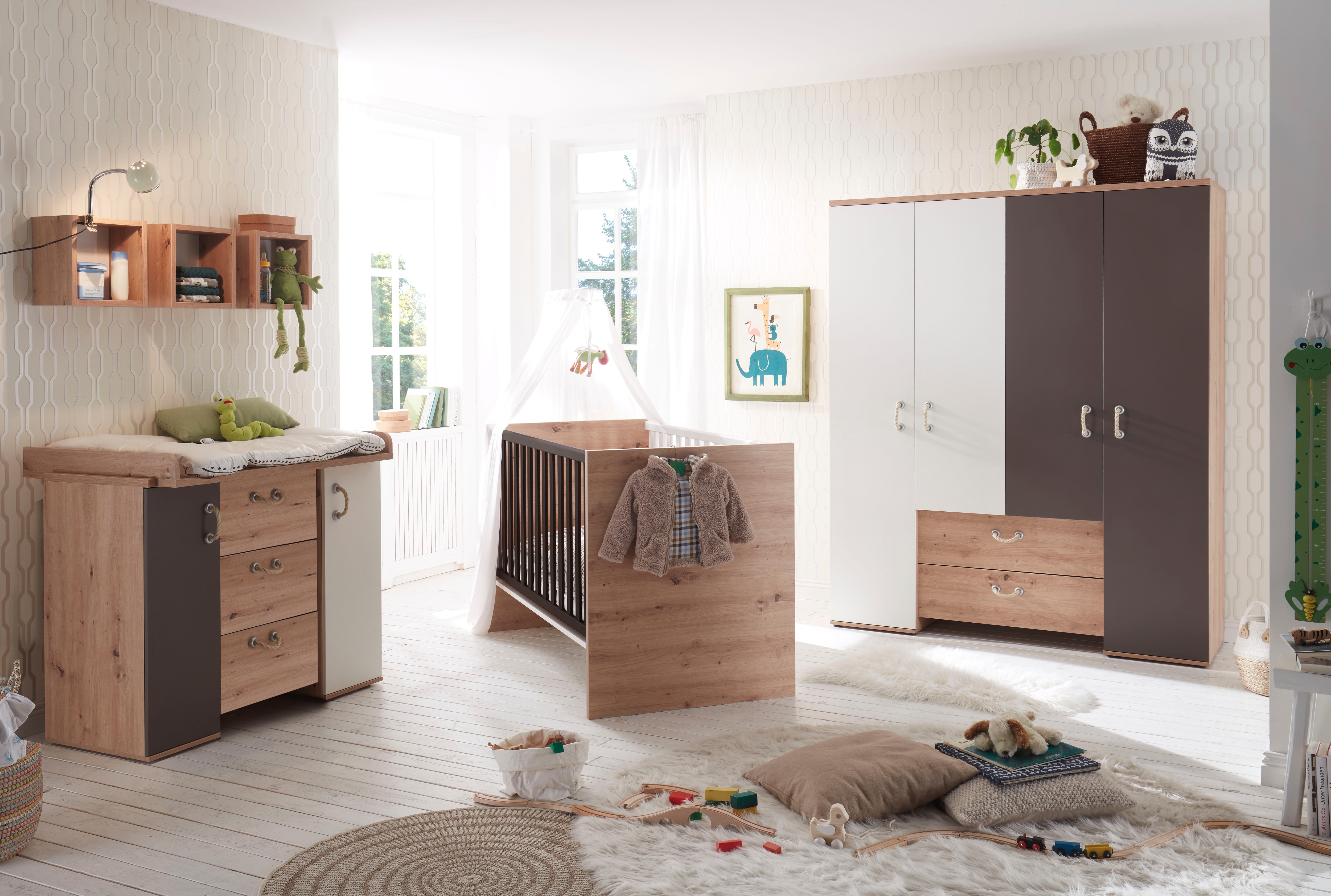 Thumbnail - Mäusbacher Babybett "Cordula", mit Schlupfsprossen