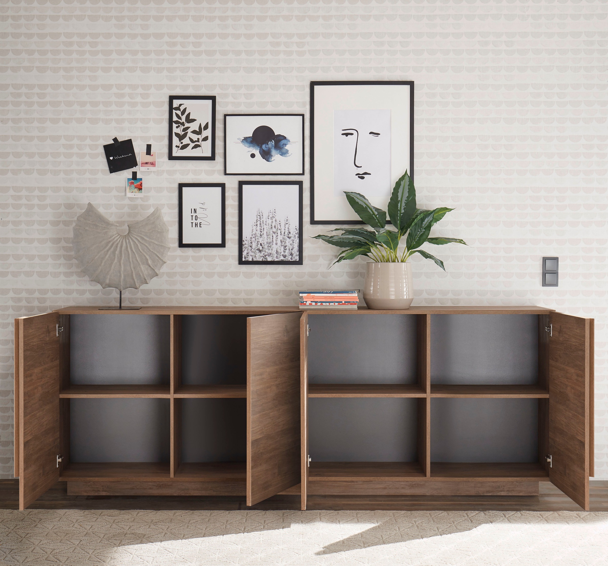 INOSIGN Sideboard »Jupiter«, Breite 241 cm mit 4 Türen