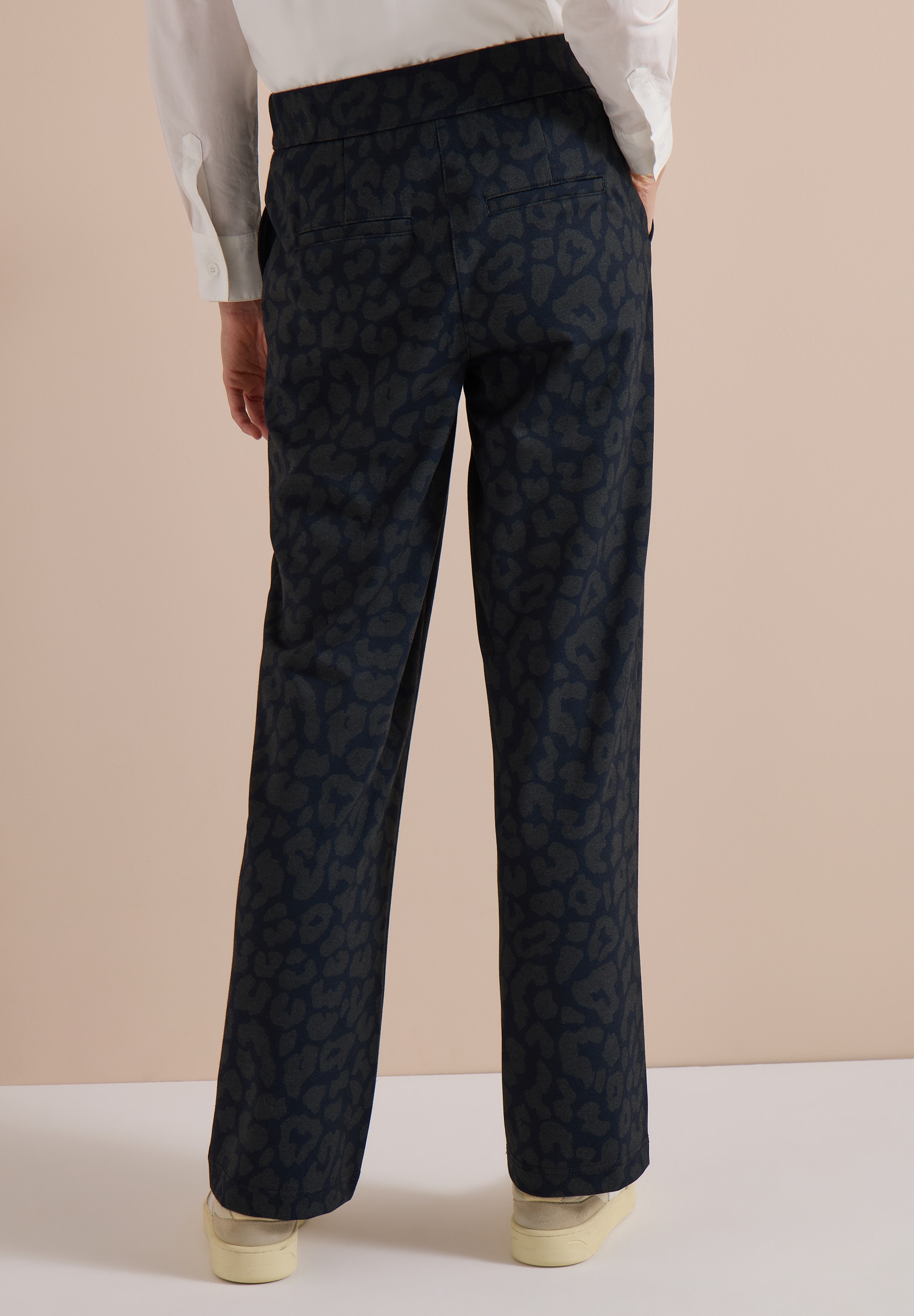 Cecil Stoffhose  mit Leo-Muster
