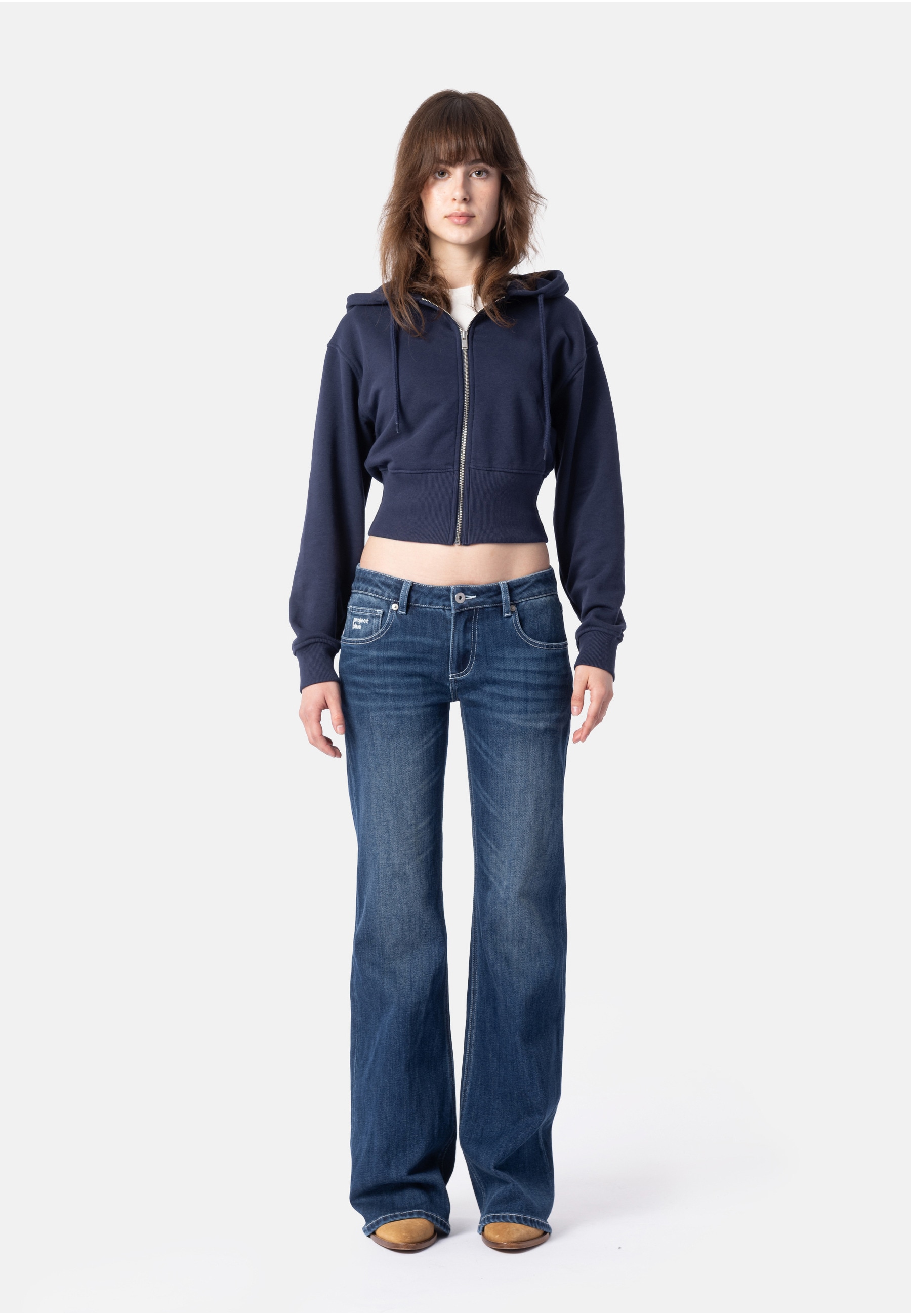Project Blue Bootcut-Jeans »Project Blue LOW WAIST BOOTCUT«