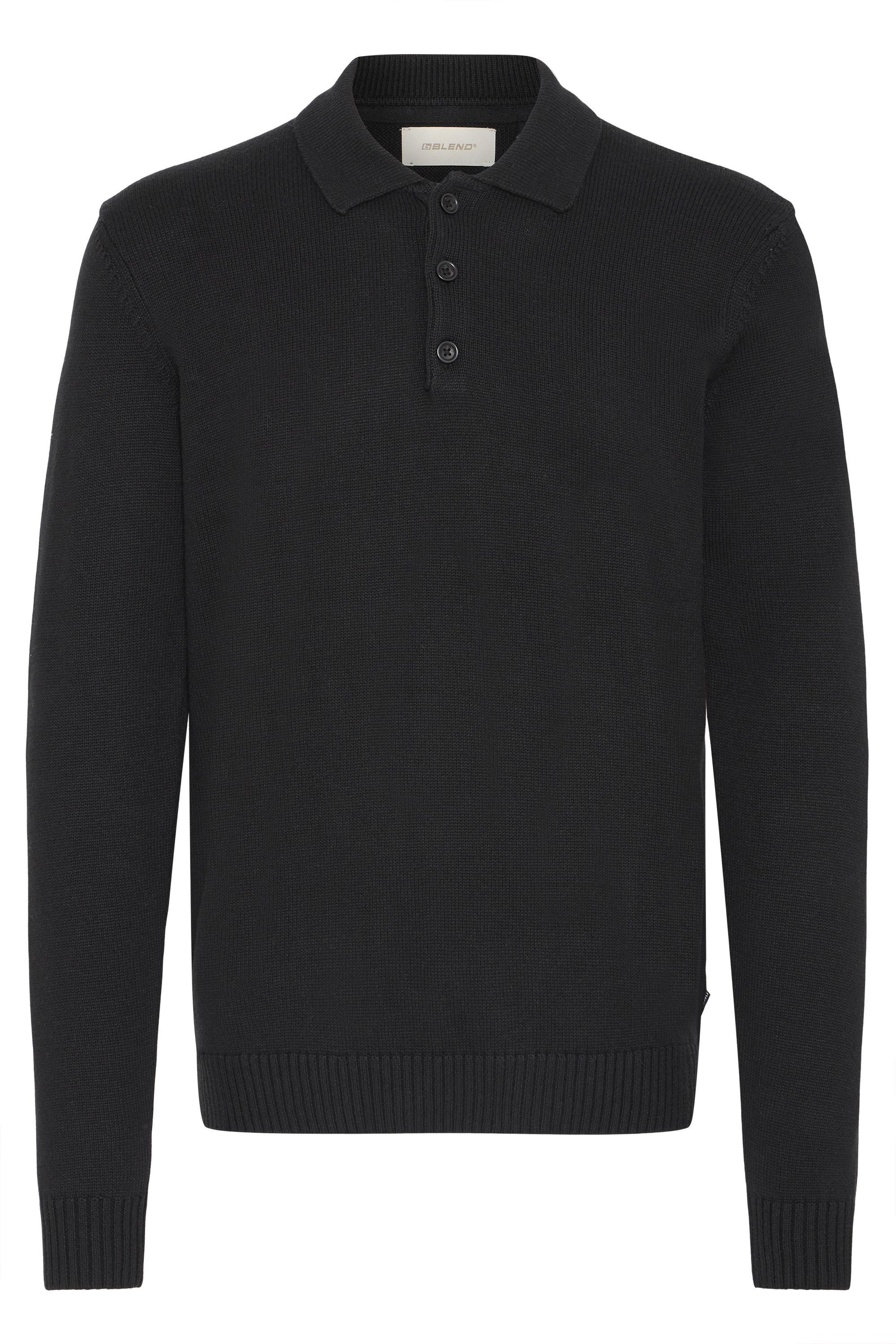 Blend Strickpullover "BHDeno" Stilvoller Strickpullover mit Polo-Kragen günstig online kaufen