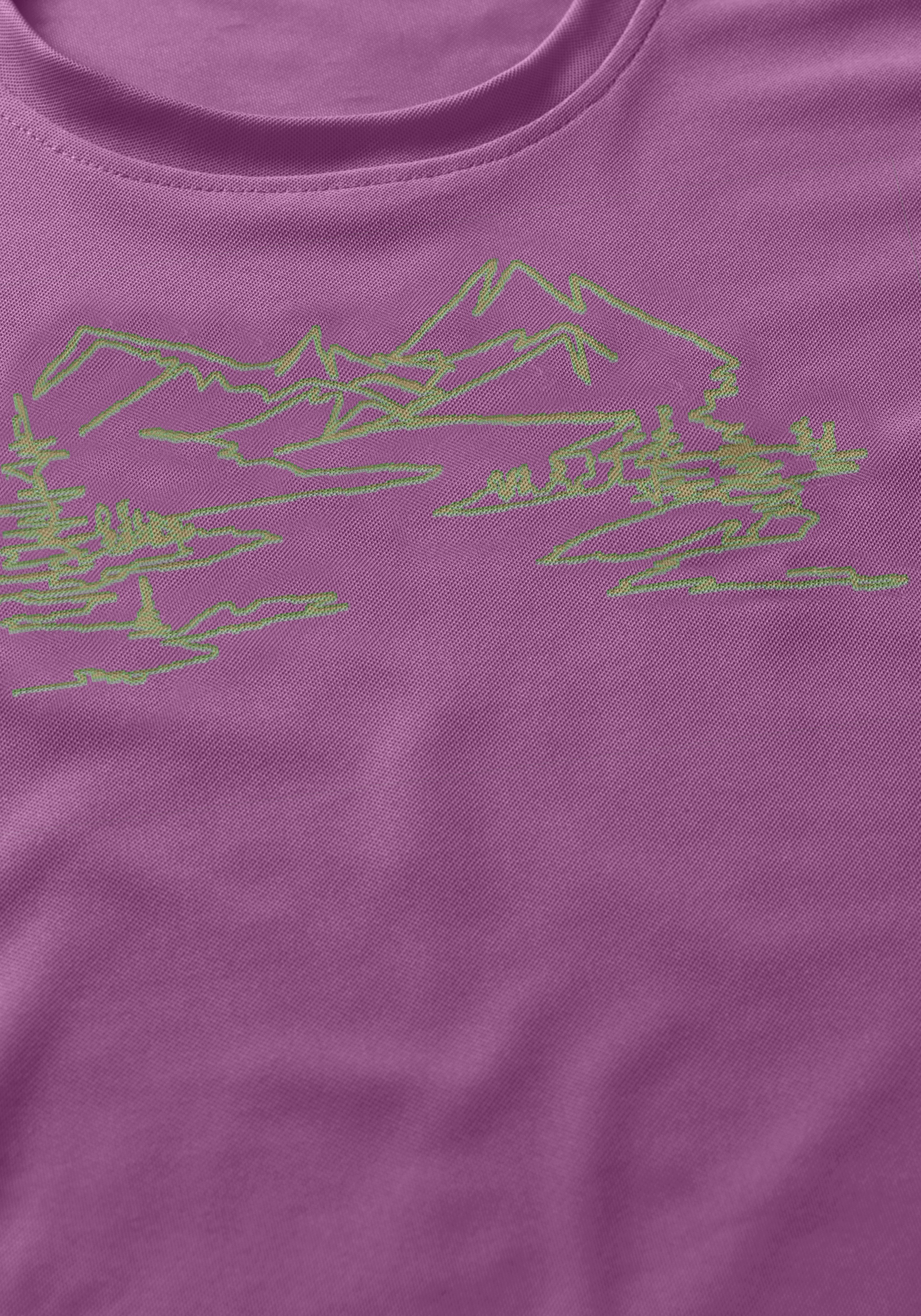 Maier Sports T-Shirt "Wilma Print" Damen Funktionsshirt, Freizeitshirt mit günstig online kaufen