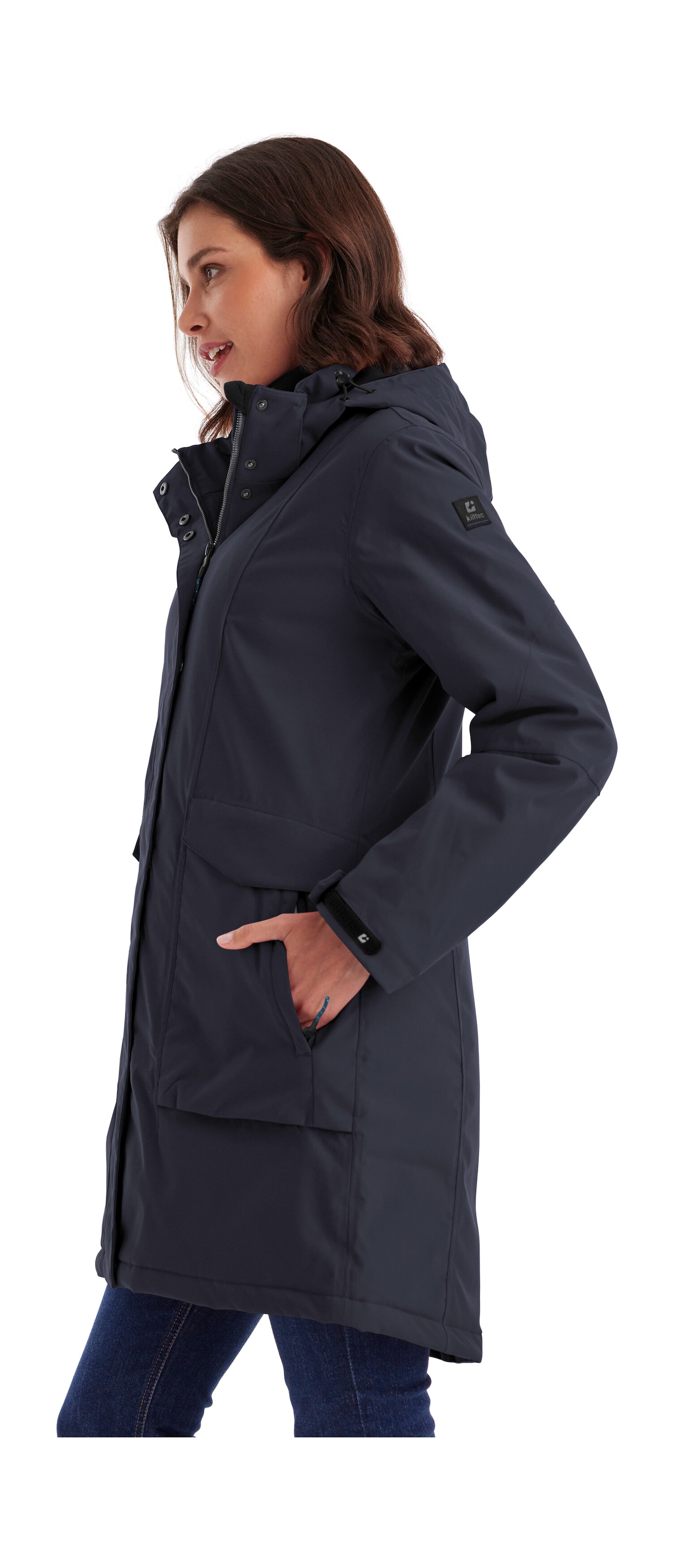 Killtec Parka »Damen Funktionsparka« Wasserdichter, atmungsaktiver Damenparka mit abnehmbarer Kapuze
