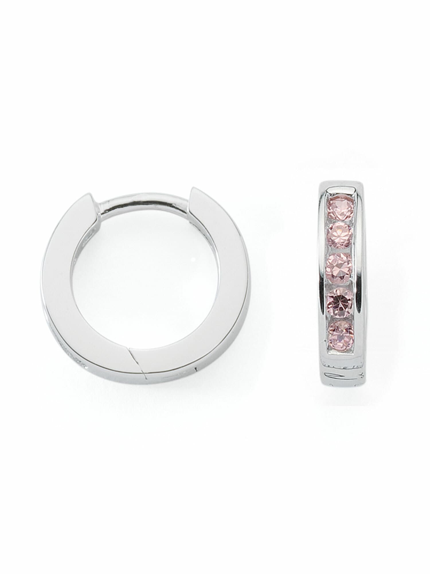 Adelia´s Paar Ohrhänger »925 Silber Ohrringe Creolen mit Zirkonia Ø 12,2 mm«,  mit Zirkonia Silberschmuck für Damen online bestellen | BAUR