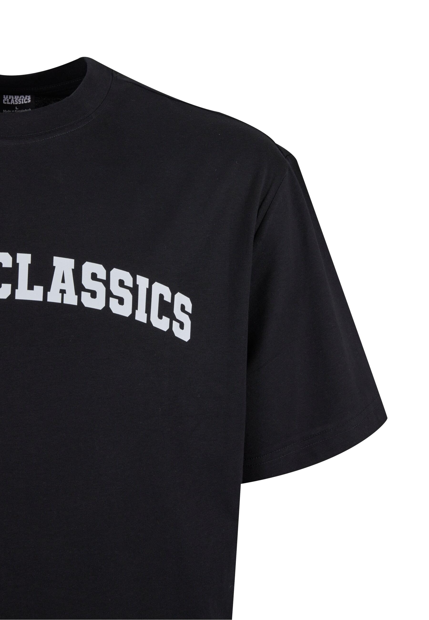 URBAN CLASSICS T-Shirt »Urban Classics UC College Logo Tall Tee«, (1 tlg.)