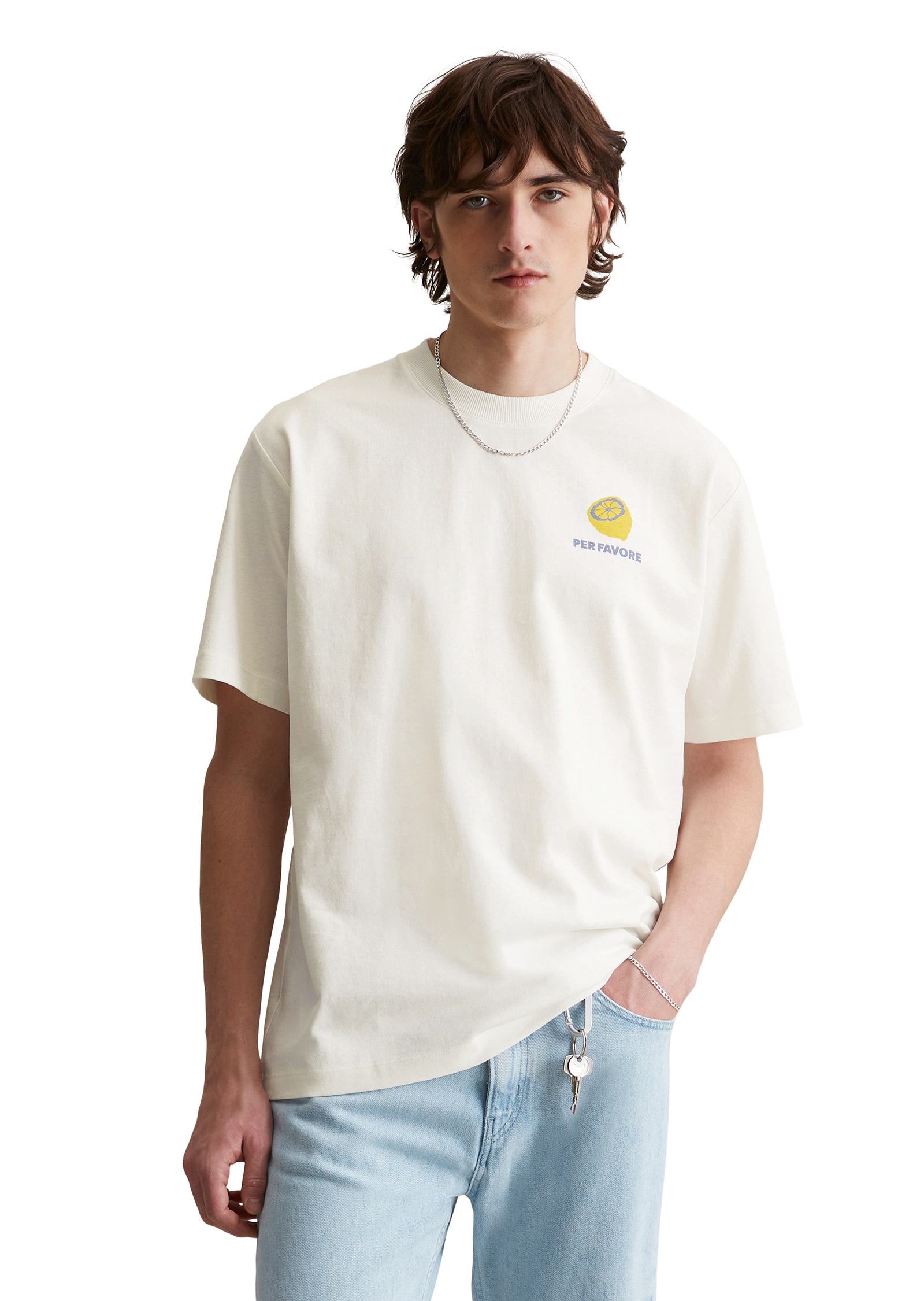 Marc OPolo DENIM T-Shirt "mit Print auf Vorder- und Rückseite" günstig online kaufen
