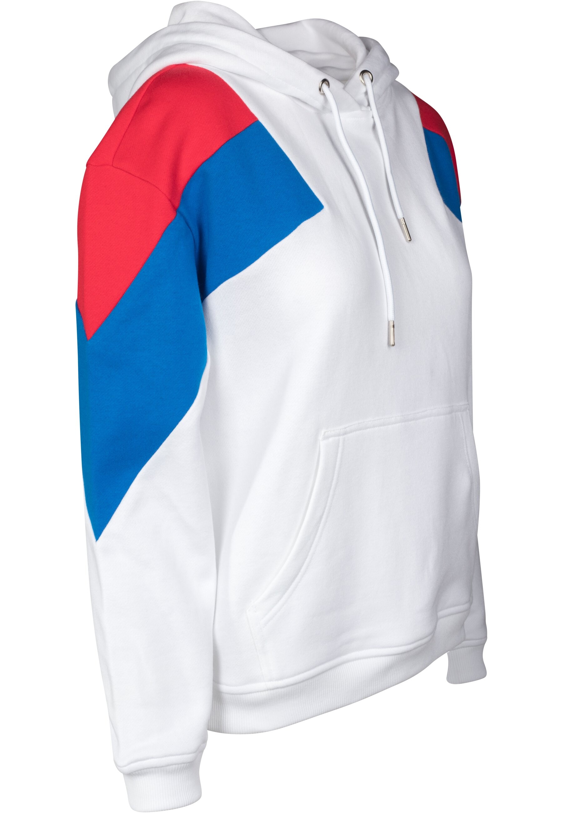 URBAN CLASSICS Rundhalspullover »Urban Classics Damen Ladies Oversize 3-Tone Block Hoody«, (1 tlg.)