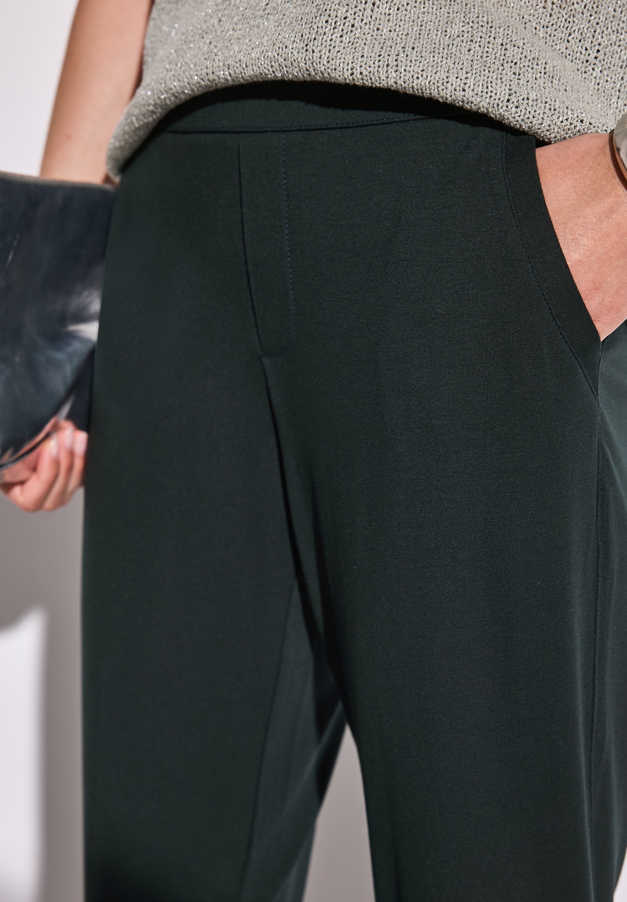 STREET ONE Stoffhose »Style Bonny«, Sommerhose mit elastischem Bund
