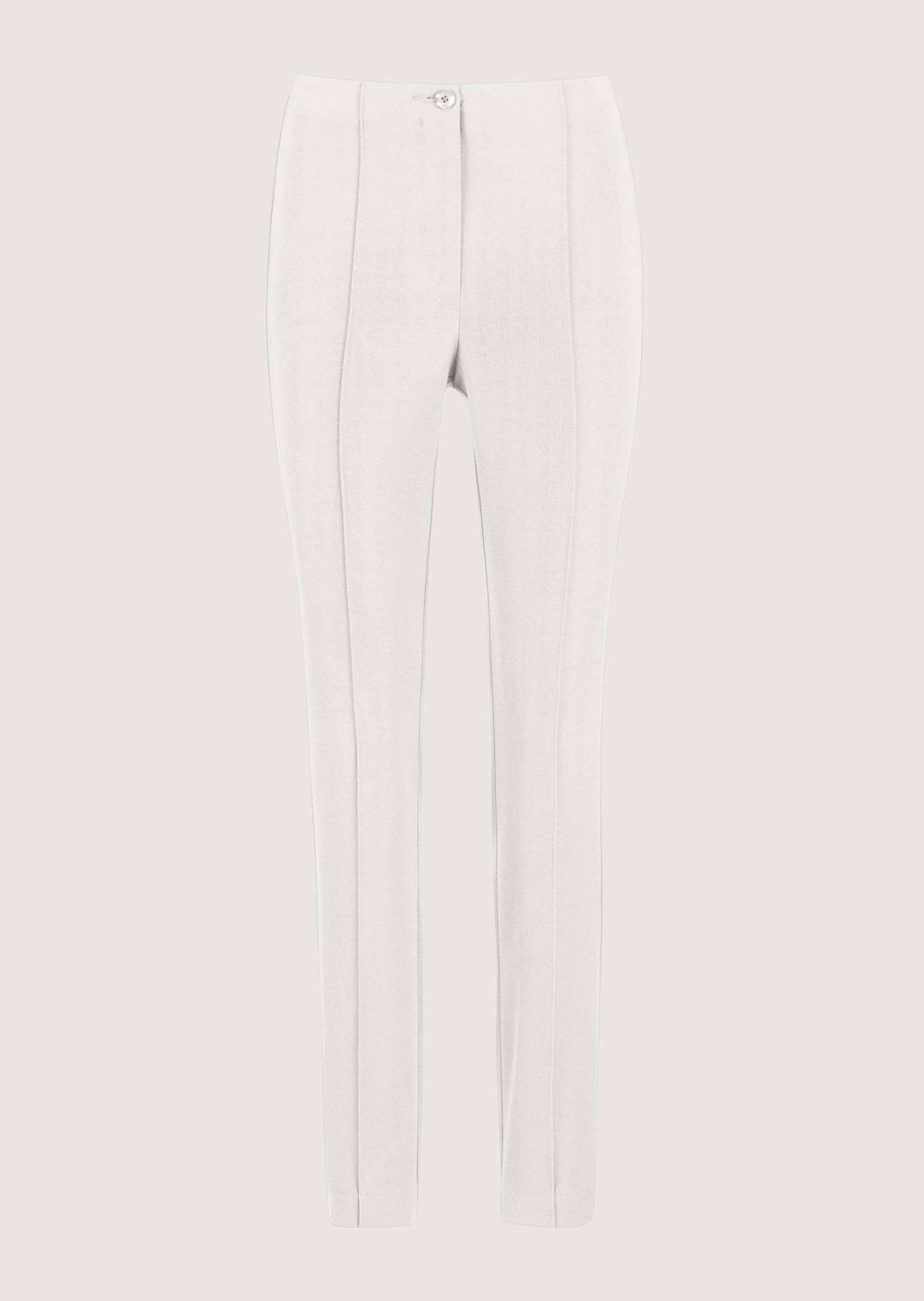 MADELEINE Stoffhose "Schlupfhose Slim Fit Stretchhose mit Biesen" abgesteppte Biese