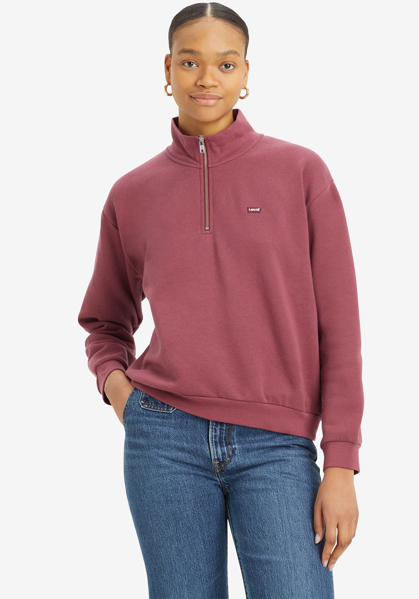 Levis Sweatshirt "LV Sweatshirt EVERYDAY 1/4 ZIP", aus softem Baumwollmix günstig online kaufen