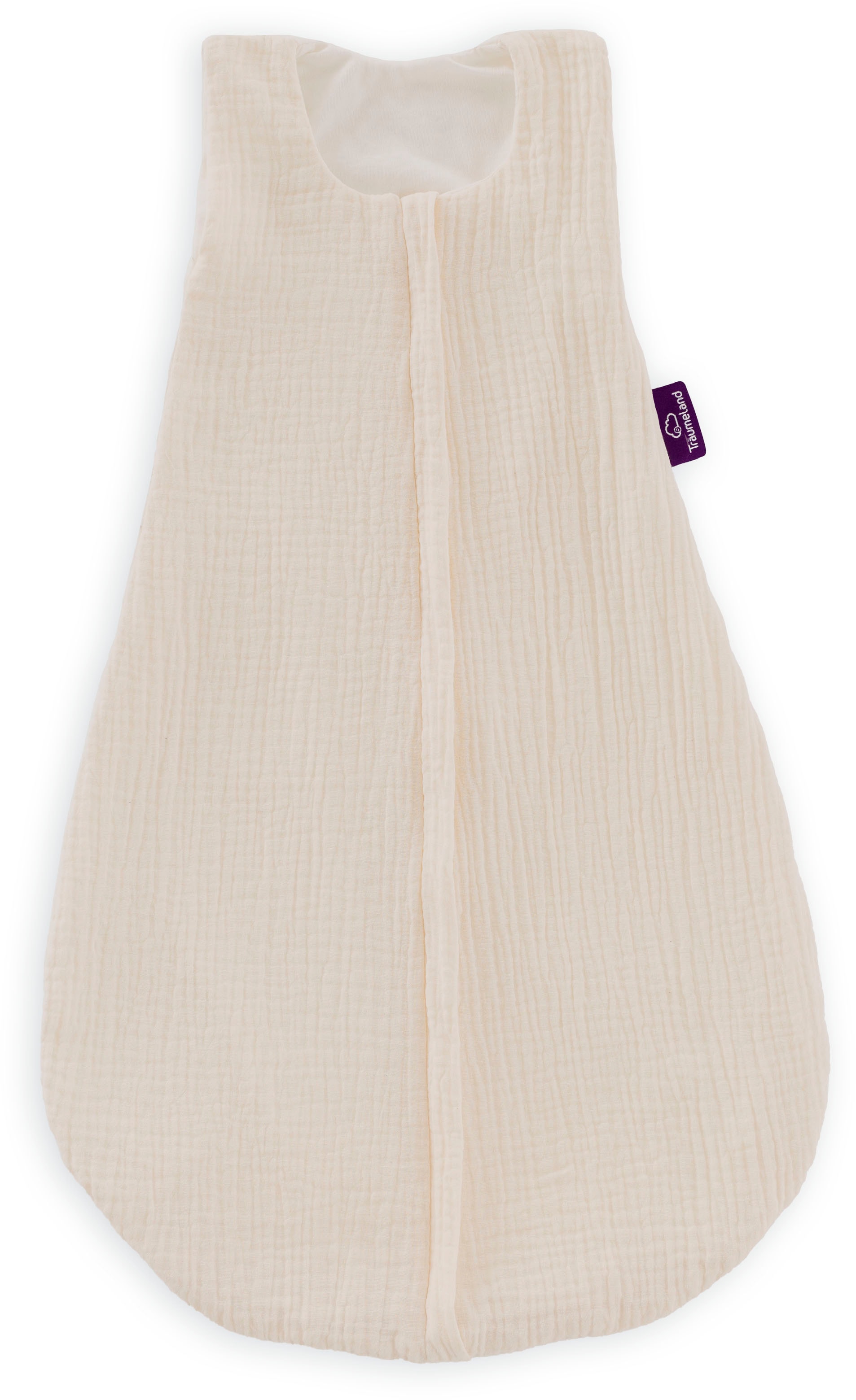 TRÄUMELAND Baby Babyschlafsack "Sommerschlafsack LIEBMICH Baumwollmusselin, in den Größen 60-110", beige, Bezug: 100% Baumwolle, Schlafsäcke