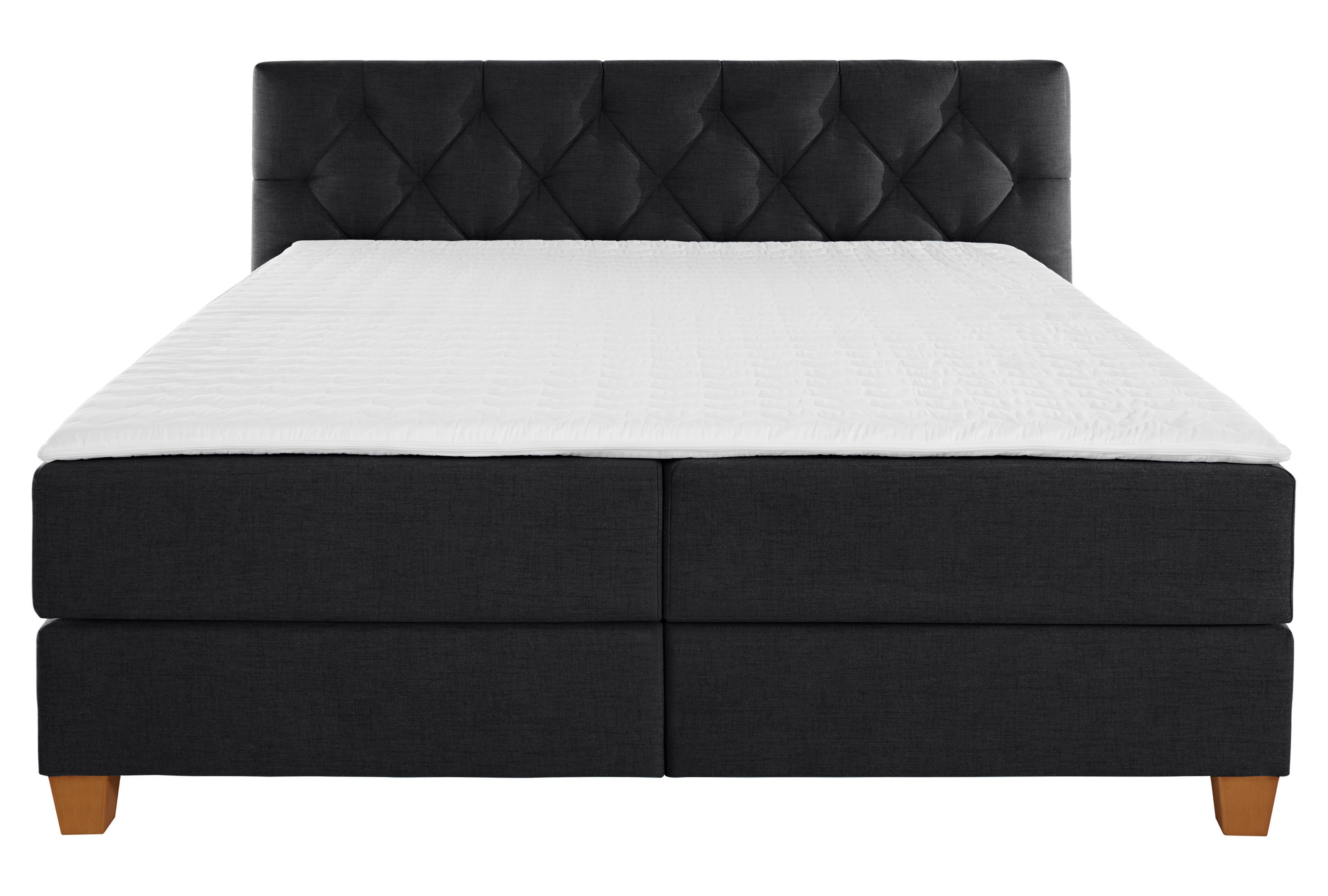 Thumbnail - Home affaire Boxspringbett "Harmones" in 3 Breiten, Härtegrad auch im Mix mit je 1 Matratze in H2 und H3