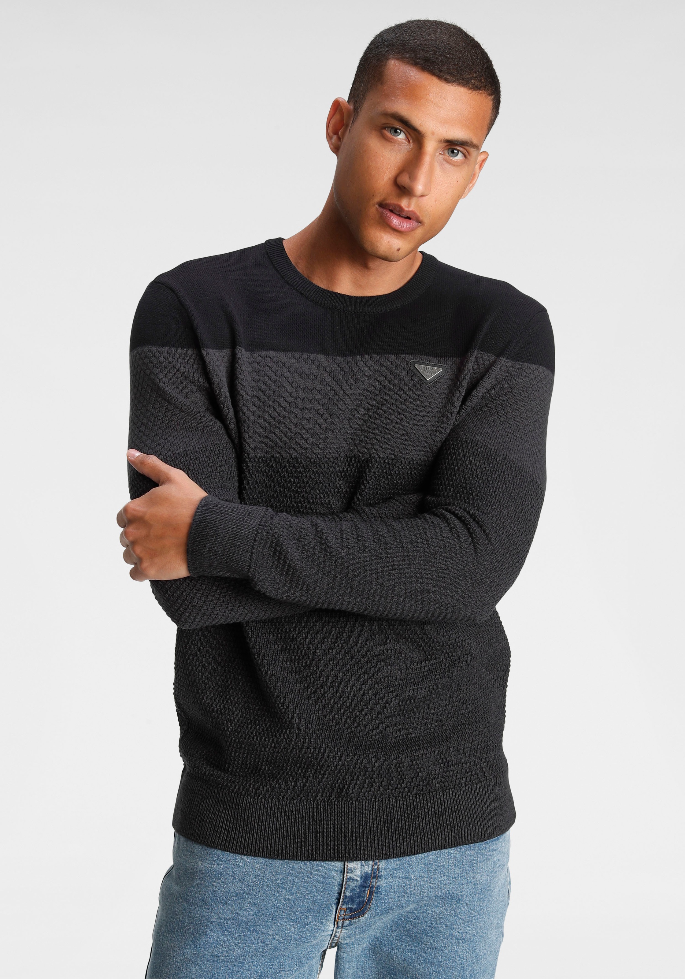 Bruno Banani Strickpullover, im modischem Look