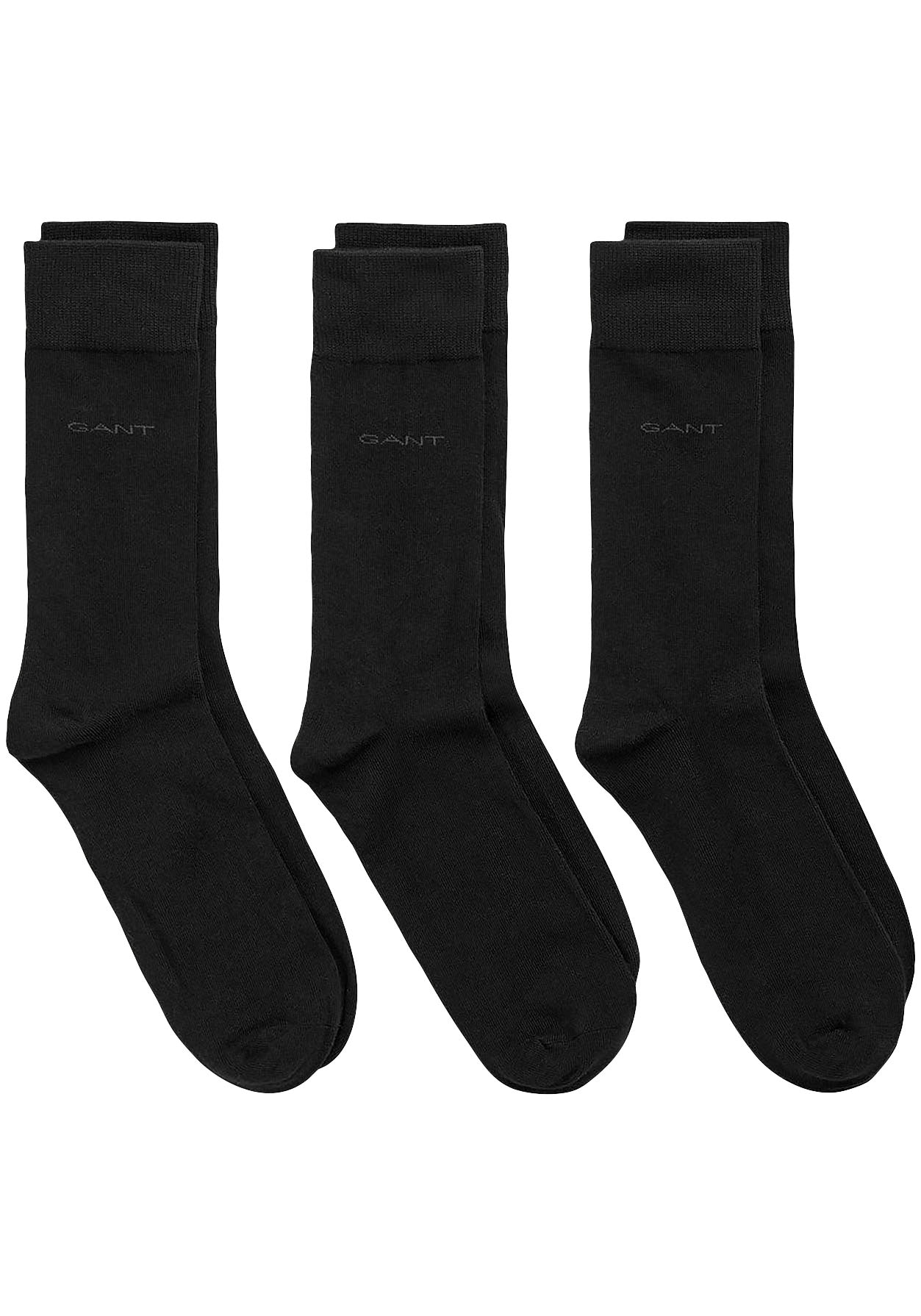 Gant Basicsocken "SOFT COTTON SOCKS 3-PACK", (Packung, 3 Paar, 3), mit Logodruck am Knöchel