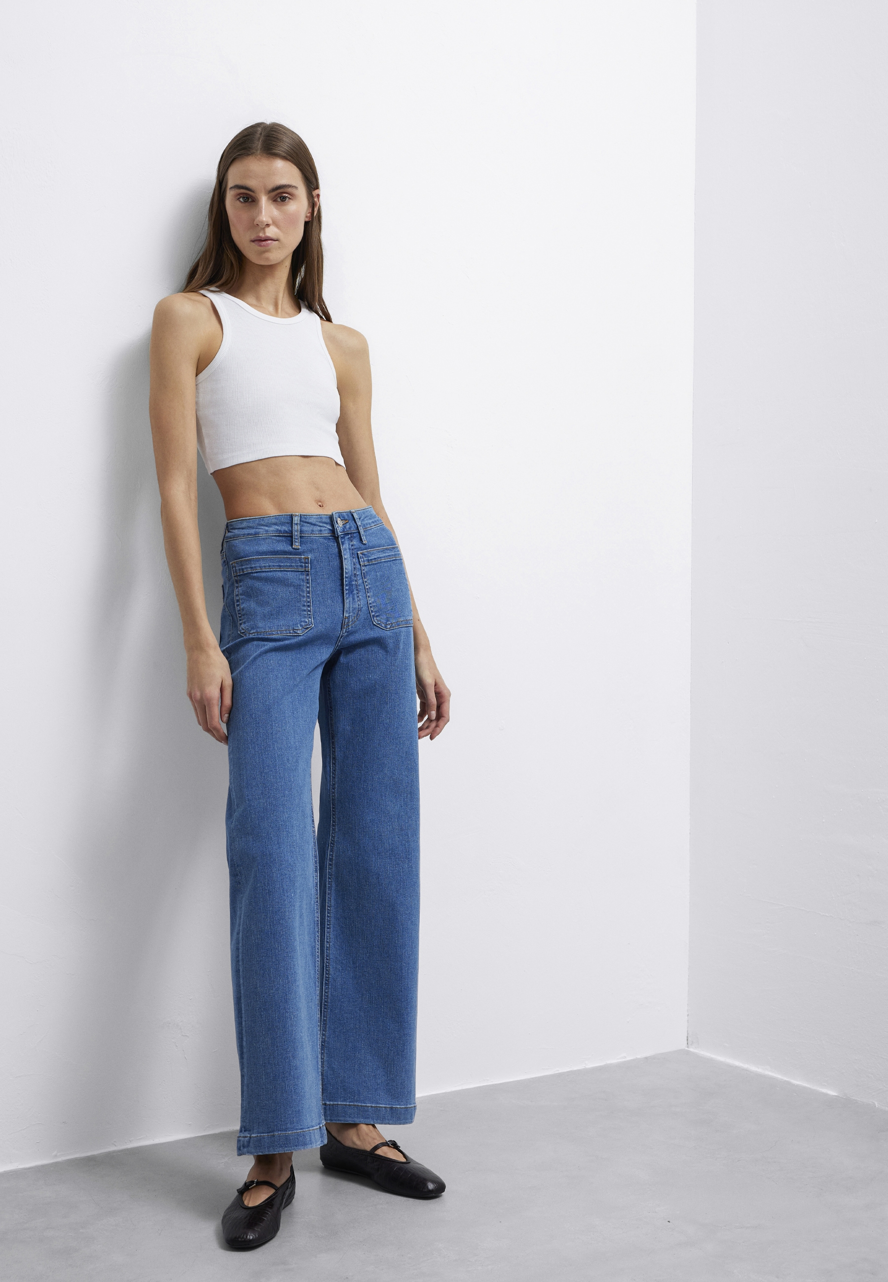 Mavi 1100000002199 "MALIBU MARINE" Wide Leg Jeans