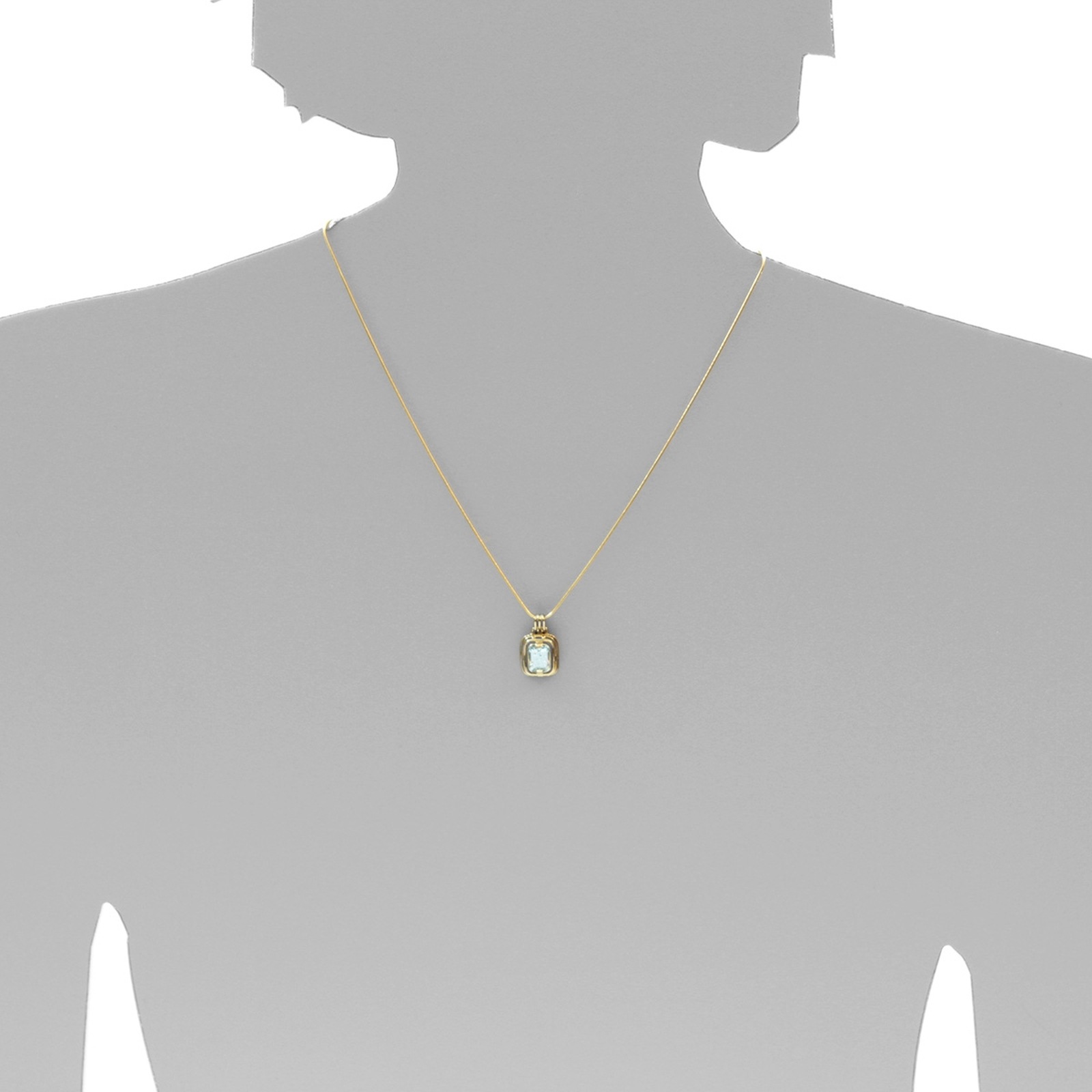 OSTSEE-SCHMUCK Kettenanhänger »- Sinah - Gold 333/000 - Blautopas«