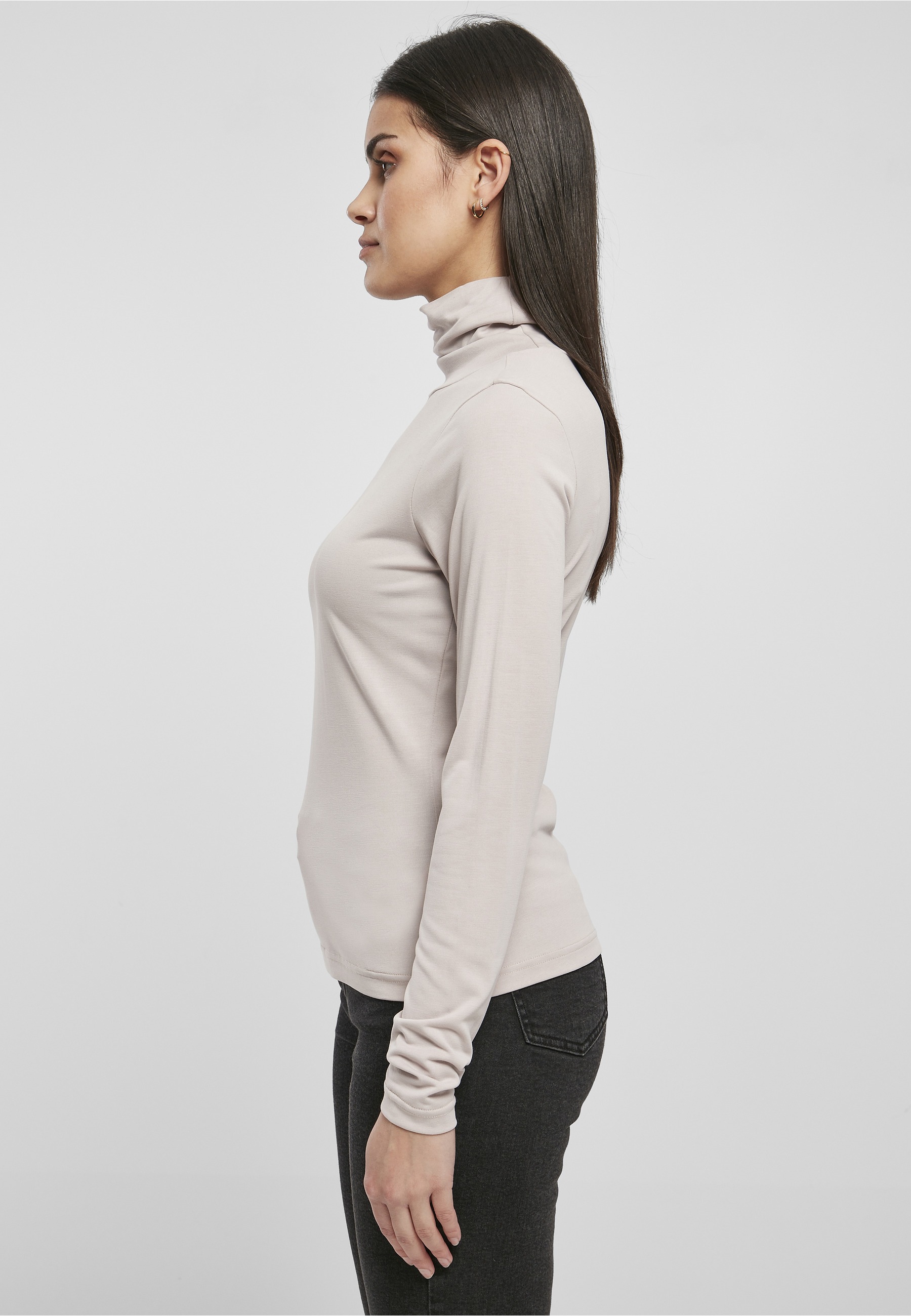 URBAN CLASSICS Langarmshirt »Urban Classics Damen Ladies Modal Turtleneck Longsleeve« 1 Stk.