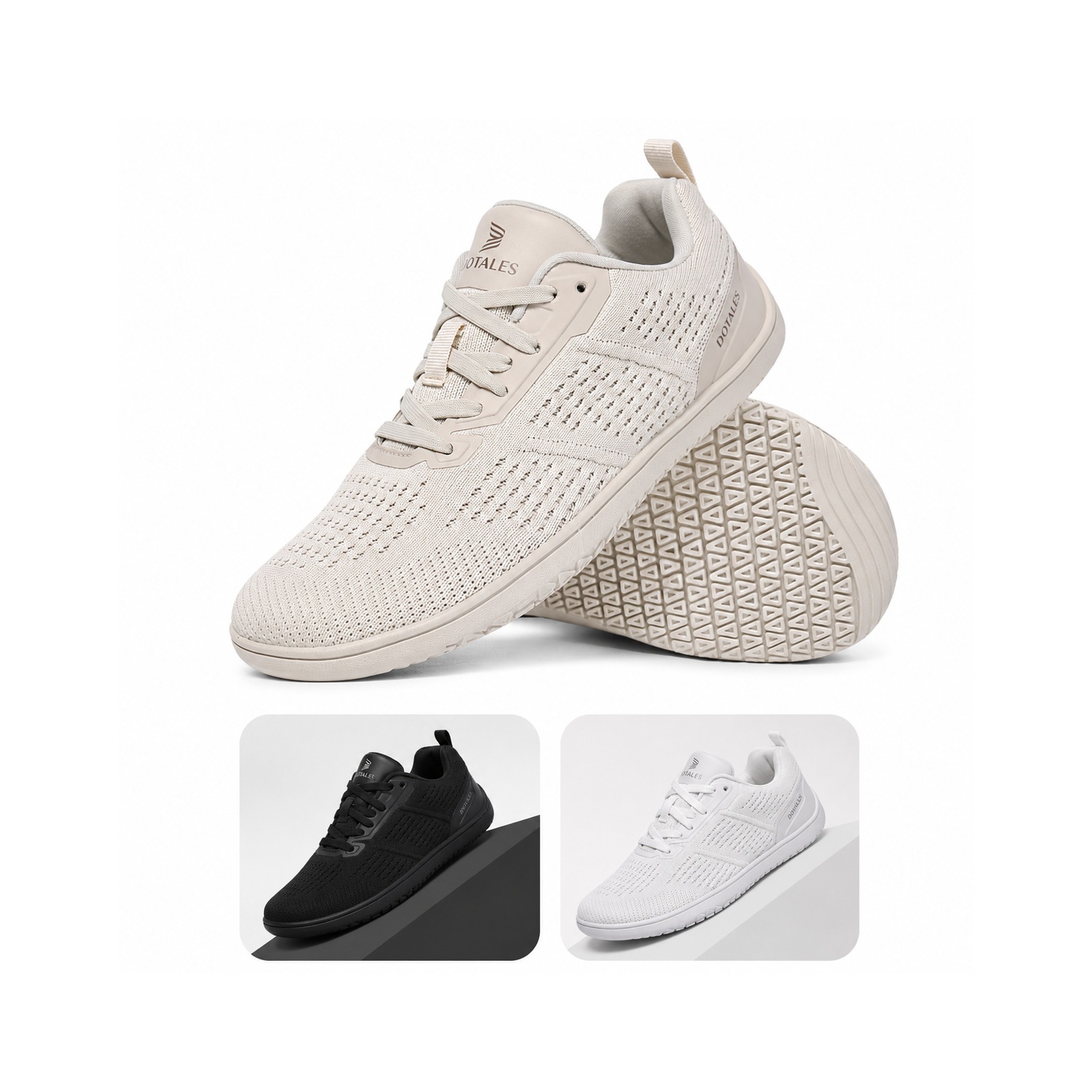 DOTALES Barfußschuh "Easystep 2.0 Barfußschuhe Damen & Herren" Das Original-Barfuß Sneaker, Minimalschuhe, Schnellverschluss