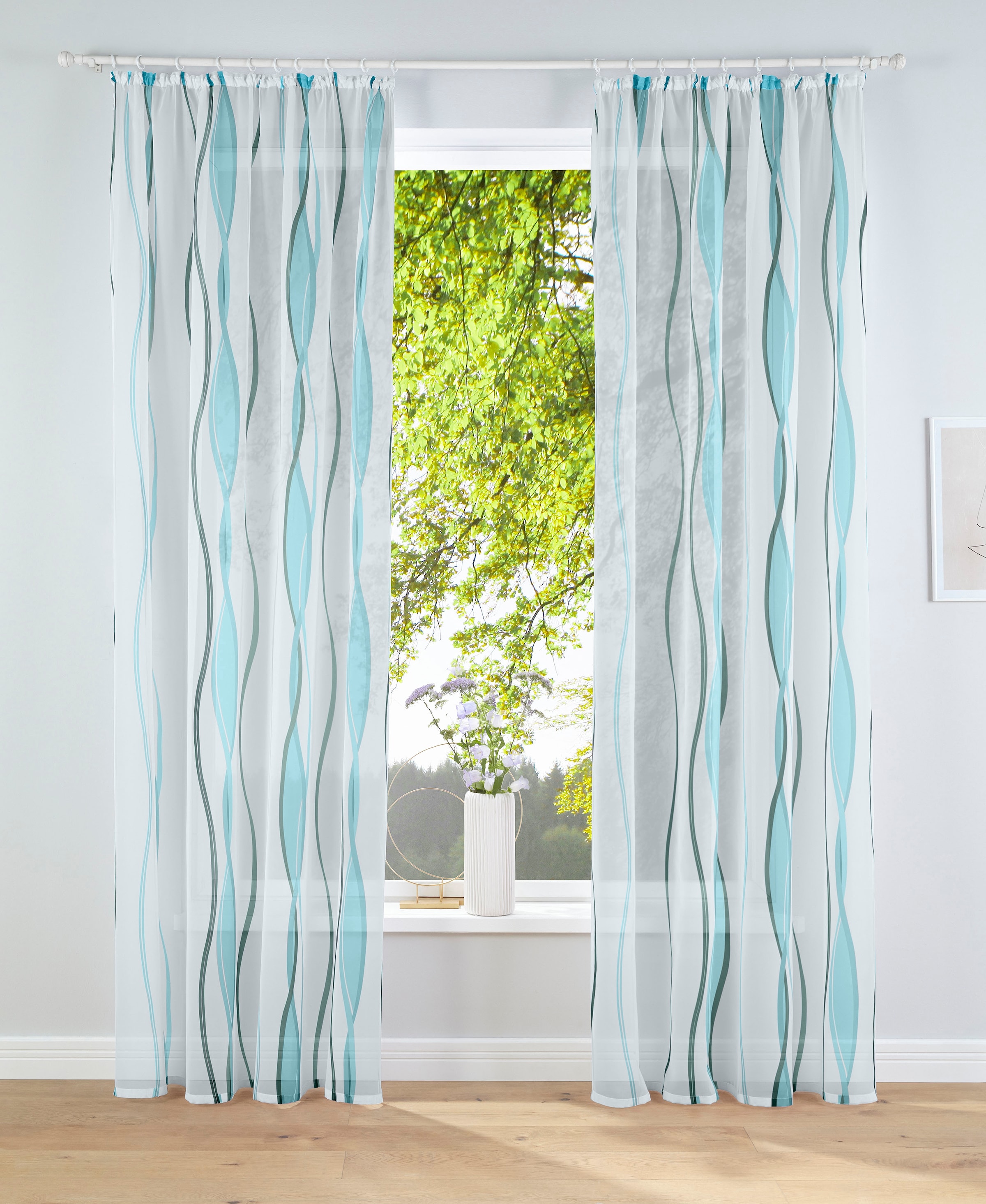 OTTO home Gardine "Dimona" Kräuselband 2 Stk. tlg. 2er-Set, Bestseller, Pol günstig online kaufen