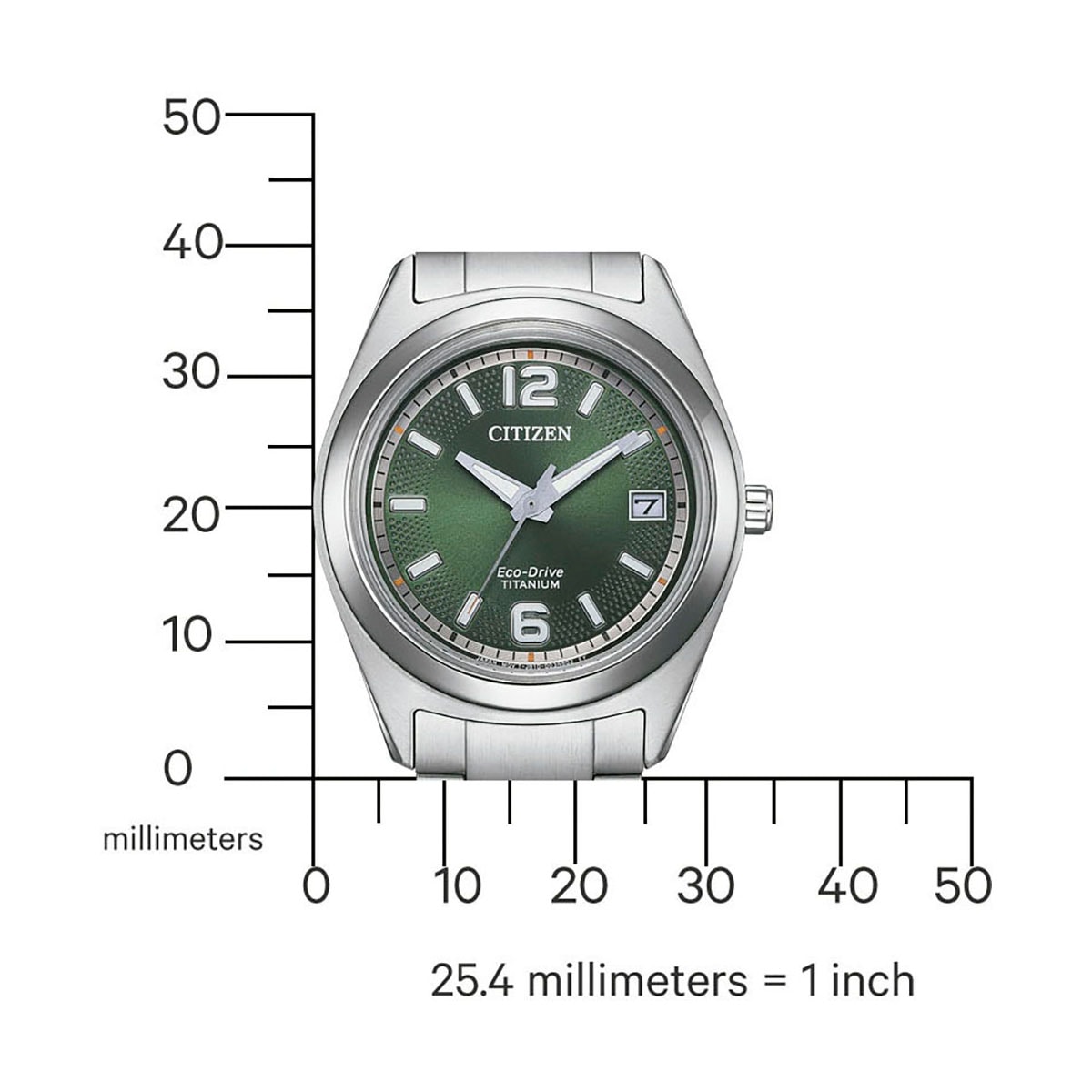 Citizen Solaruhr, Armbanduhr, Damenuhr, Titanarmband, Datum, Leuchtzeiger