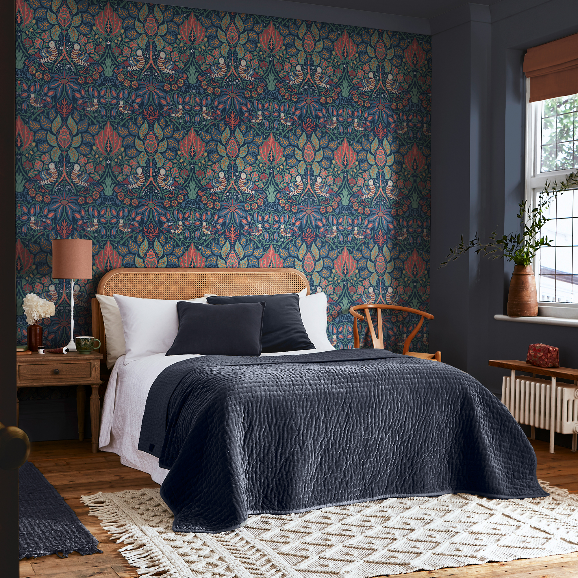 WILLIAM MORRIS AT HOME Vliestapete "Dove & Rose" Motiv glatt Design Tapeten