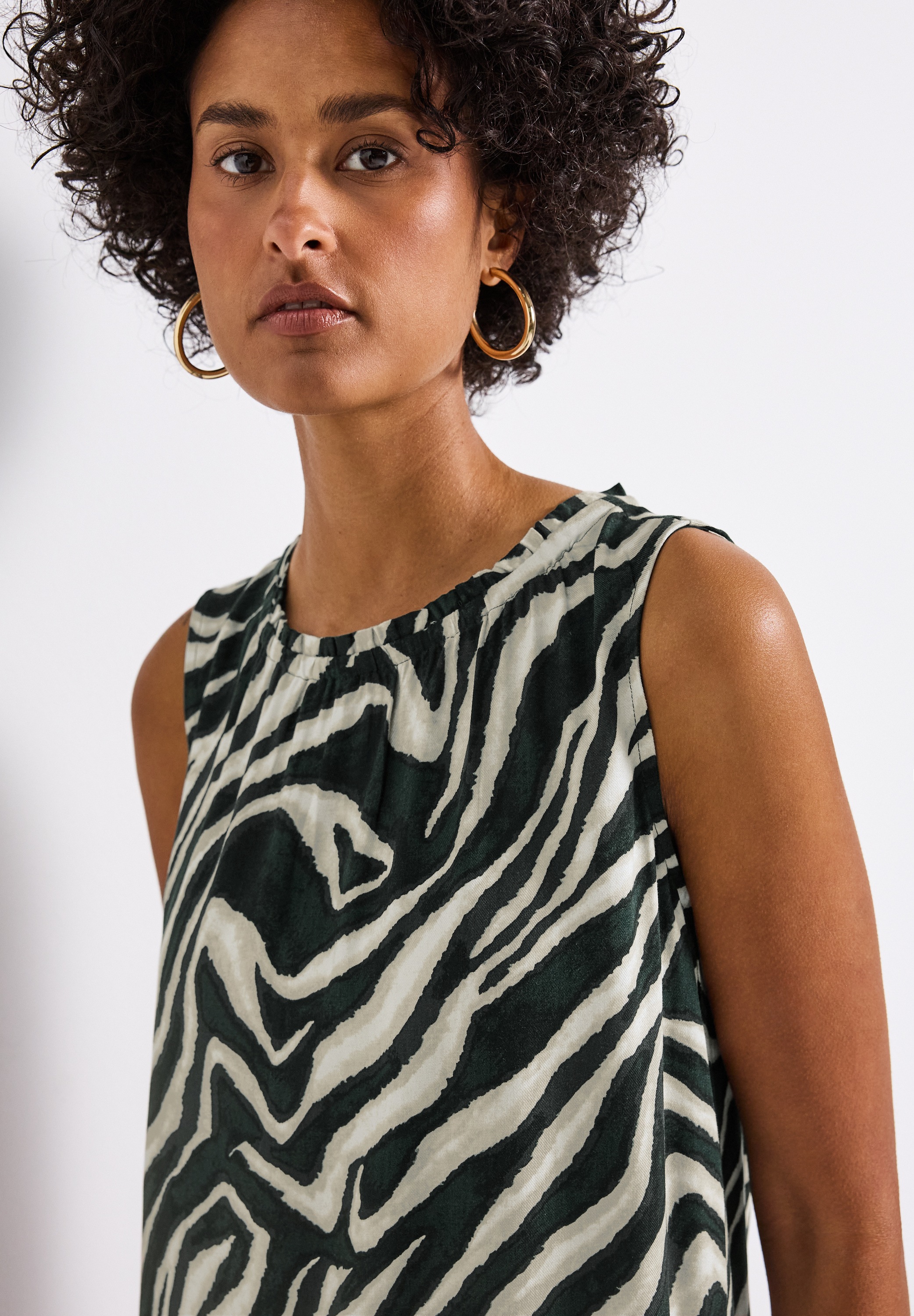 STREET ONE Minikleid, mit All-Over Print günstig online kaufen
