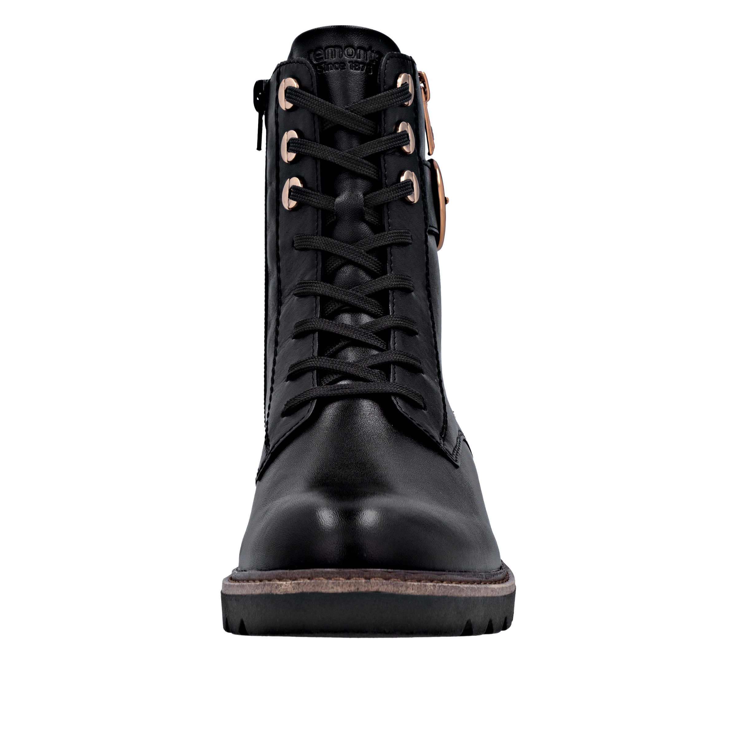 Remonte Schnürstiefelette, Schnürboots, Casual-Stiefelette, Blockabsatz, mit großer Zierschließe