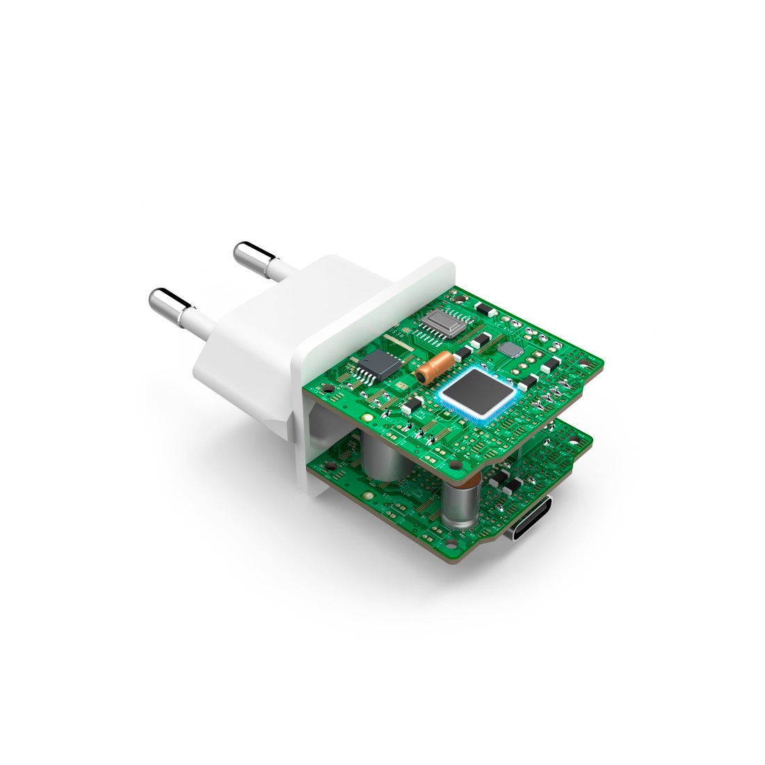 Hama Schnelllade-Gerät »Schnellladegerät, USB C, PD Qualcomm®, Mini Ladegerät, 20 W, Weiß«