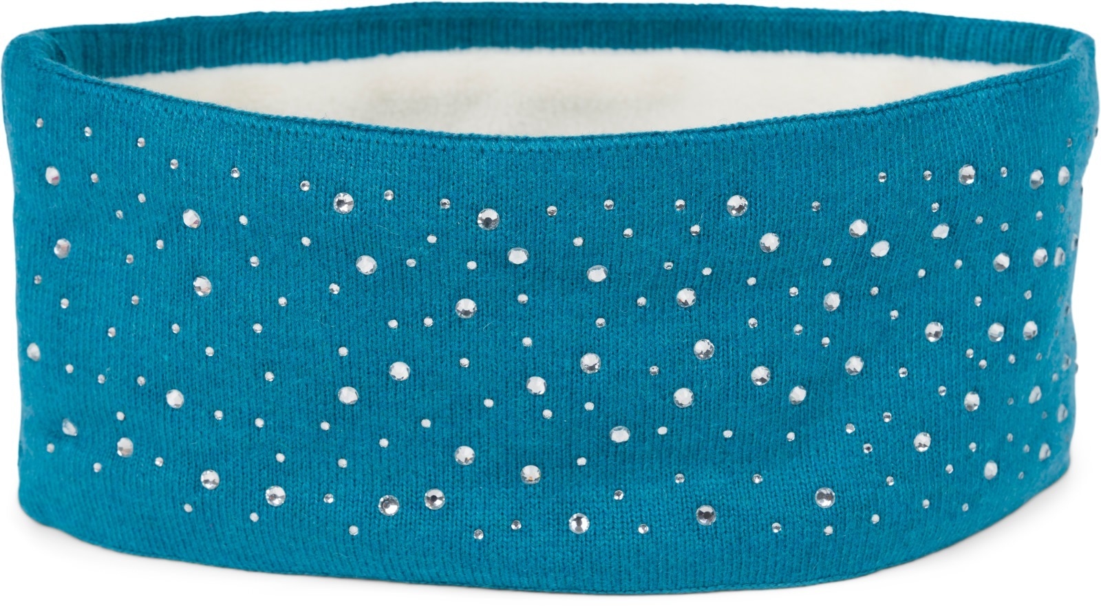 styleBREAKER Stirnband "Feinstrick Stirnband mit Strass" 1 Stk.