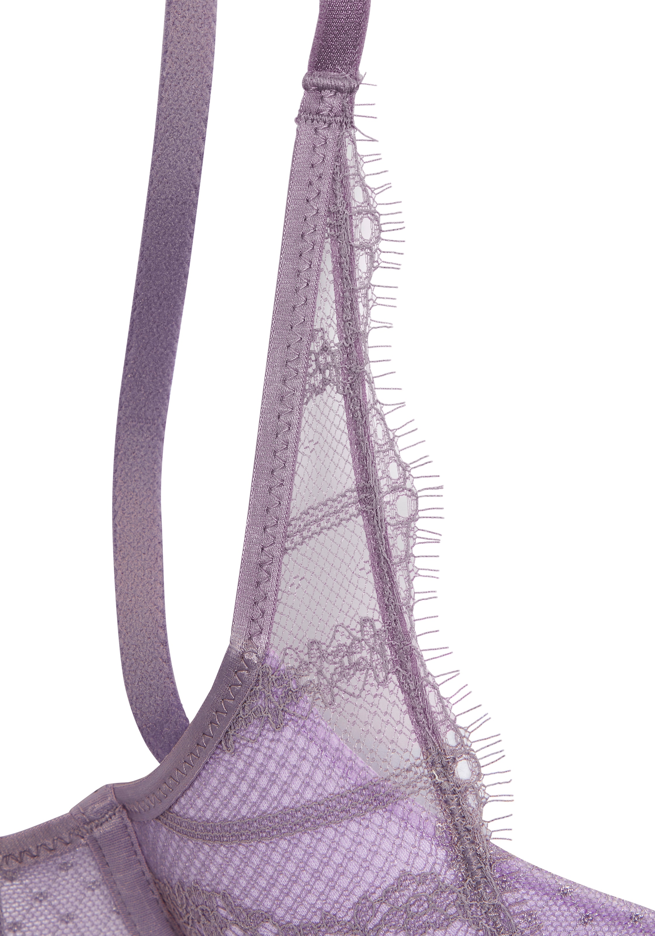 LASCANA Schalen-BH », BH mit Bügel, Spitzen-BH im High-Apex-Design« als Dessous-Set kombinierbar, sexy Unterwäsche, sexy Dessous