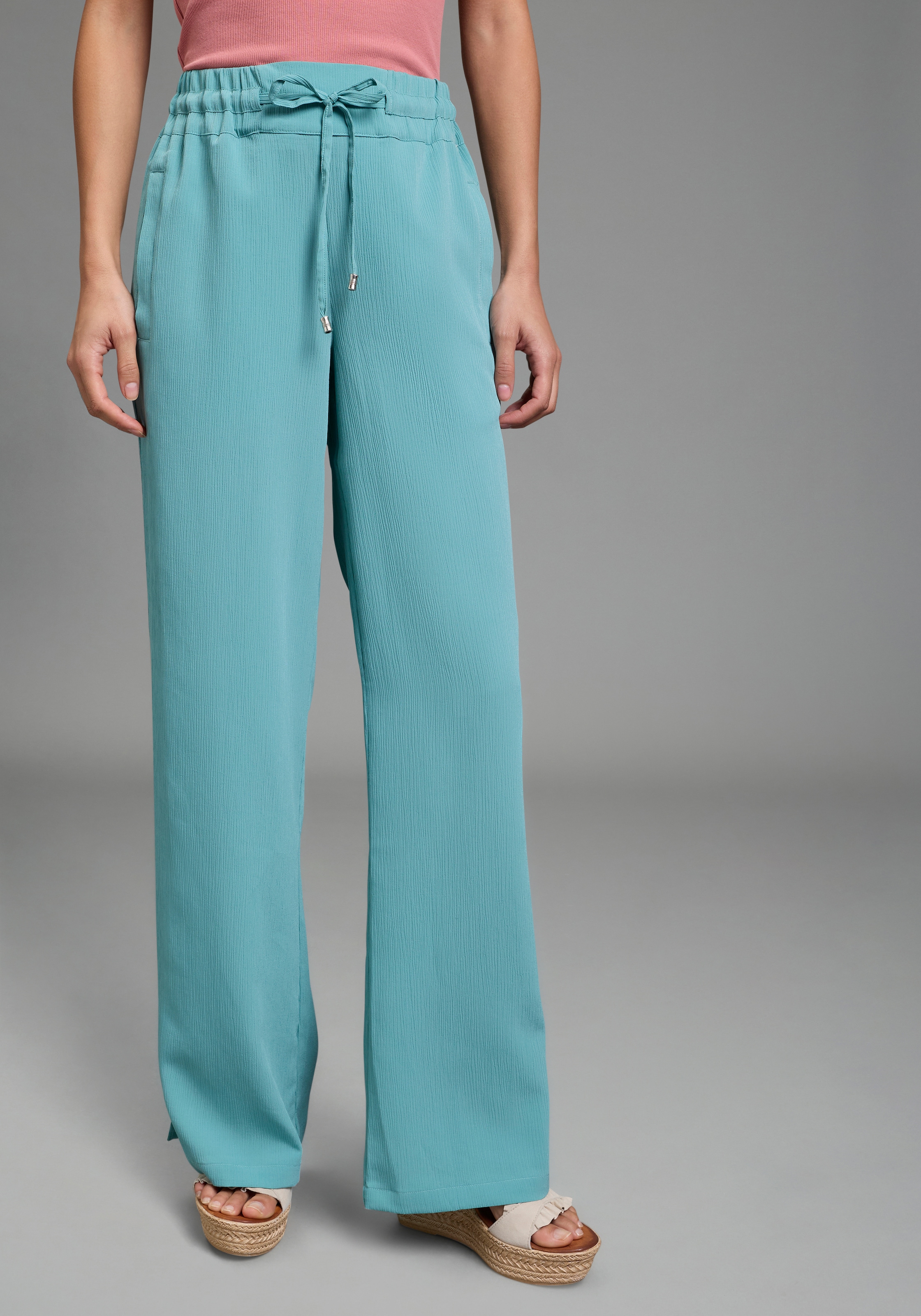 Laura Scott Schlupfhose weite Hose, mit Gummizug am Bund, mit Schlitz am Be günstig online kaufen