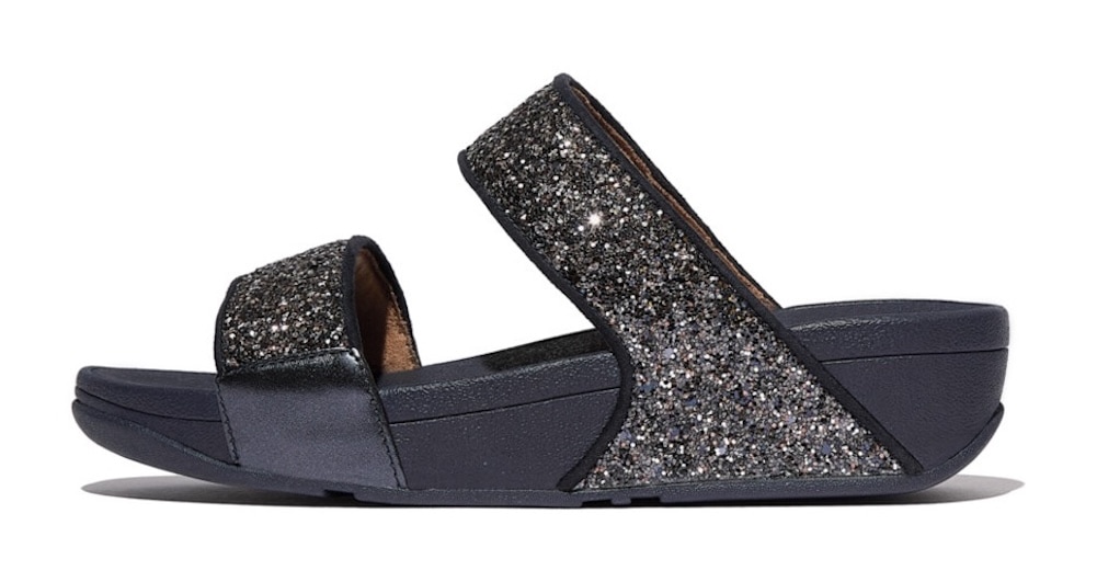 Fitflop "LULU MULTI-TONAL GLITTER" Badeschuh, Slides, Sandale mit Glitter günstig online kaufen