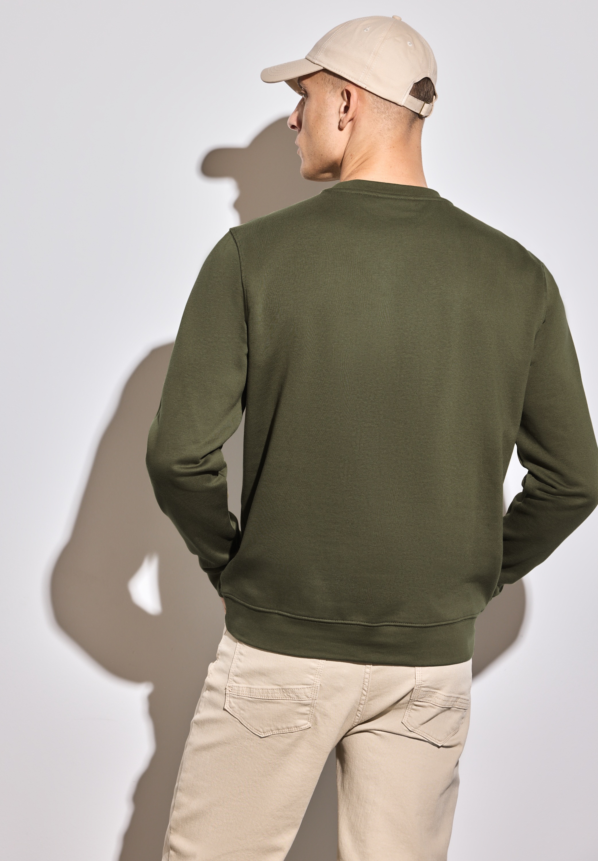 STREET ONE MEN Sweatshirt, im soften Baumwoll-Mix günstig online kaufen