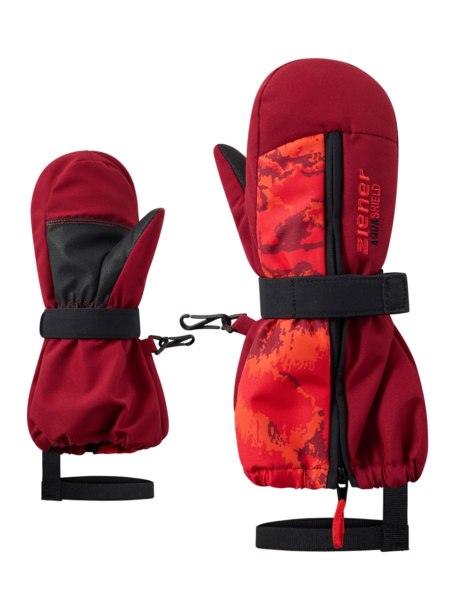 Ziener Fäustlinge "LADINI-Z AQUASHIELD KINDER" warm, wasserdicht, windddicht, atmungsaktiv, lange Stulpe