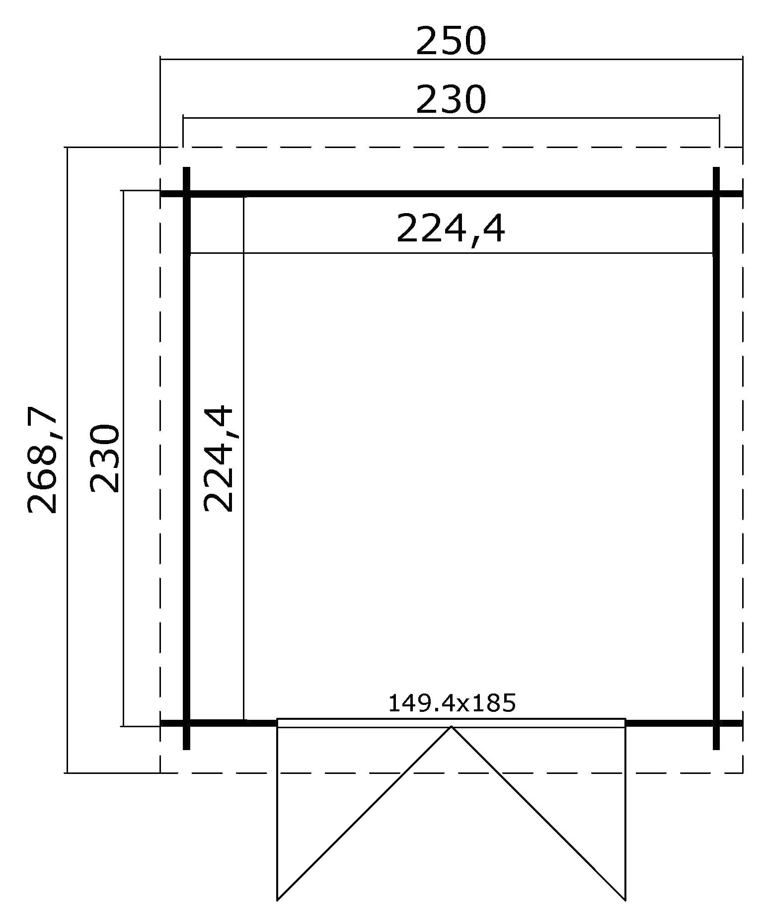 LASITA MAJA Gartenhaus »Indi 230«