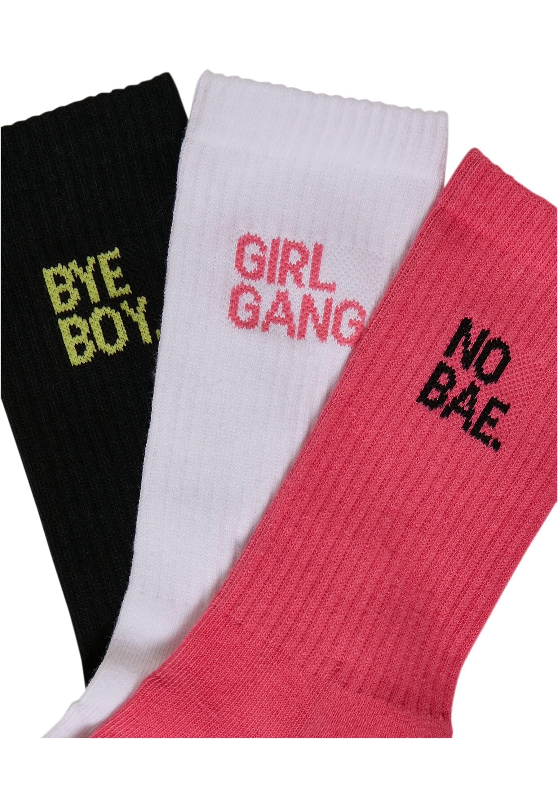 MisterTee Strümpfe »MisterTee Unisex Girl Gang Socks 3-Pack«, (1 Paar)