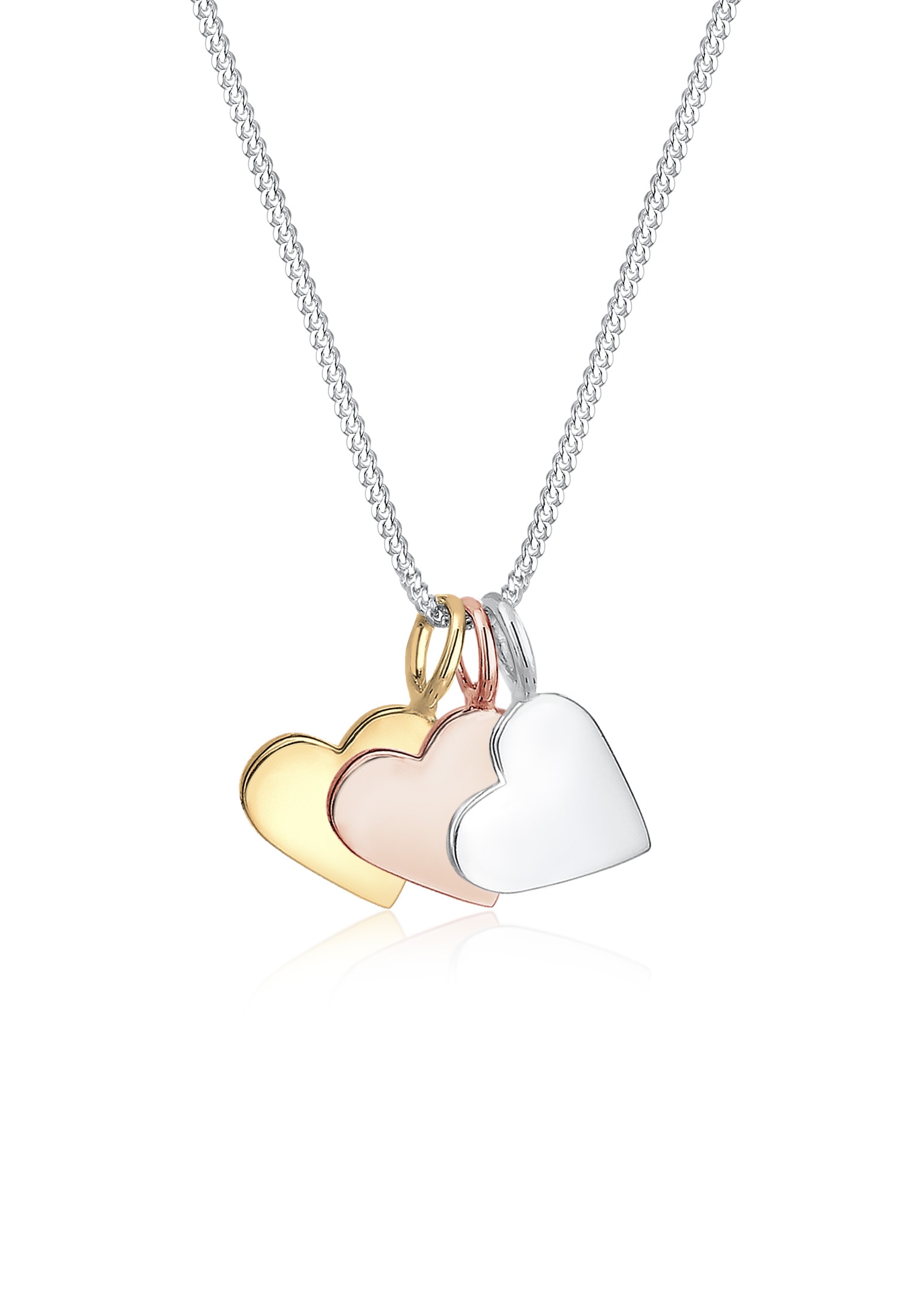Black Friday Elli Kette mit Anhänger »Tri-Color Herz Anhänger Liebe ...